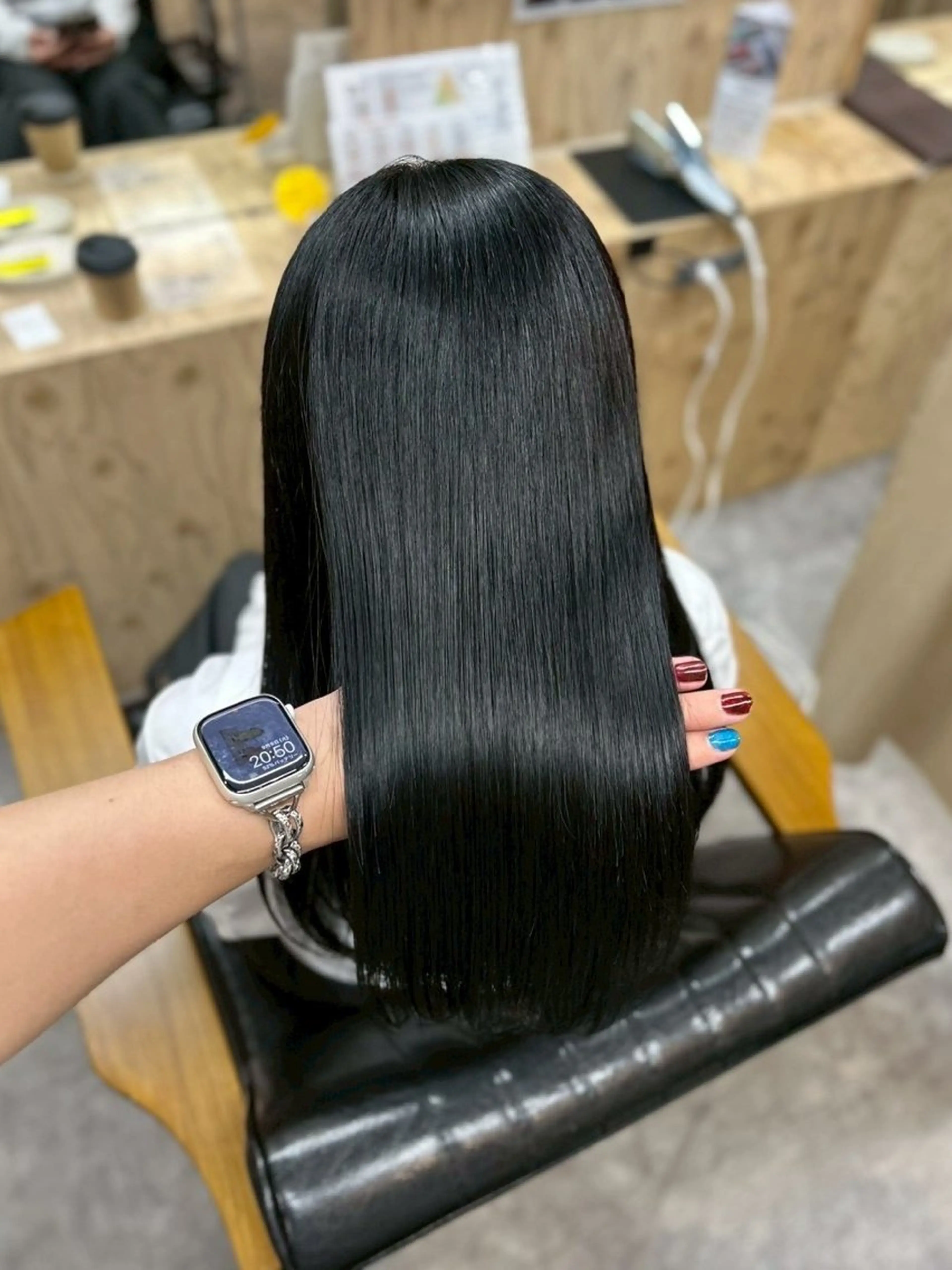 ロング ロング カット 縮毛矯正 トリートメント 岩田 一駿/名古屋/ 伏見/栄/縮毛矯正のヘアスタイル