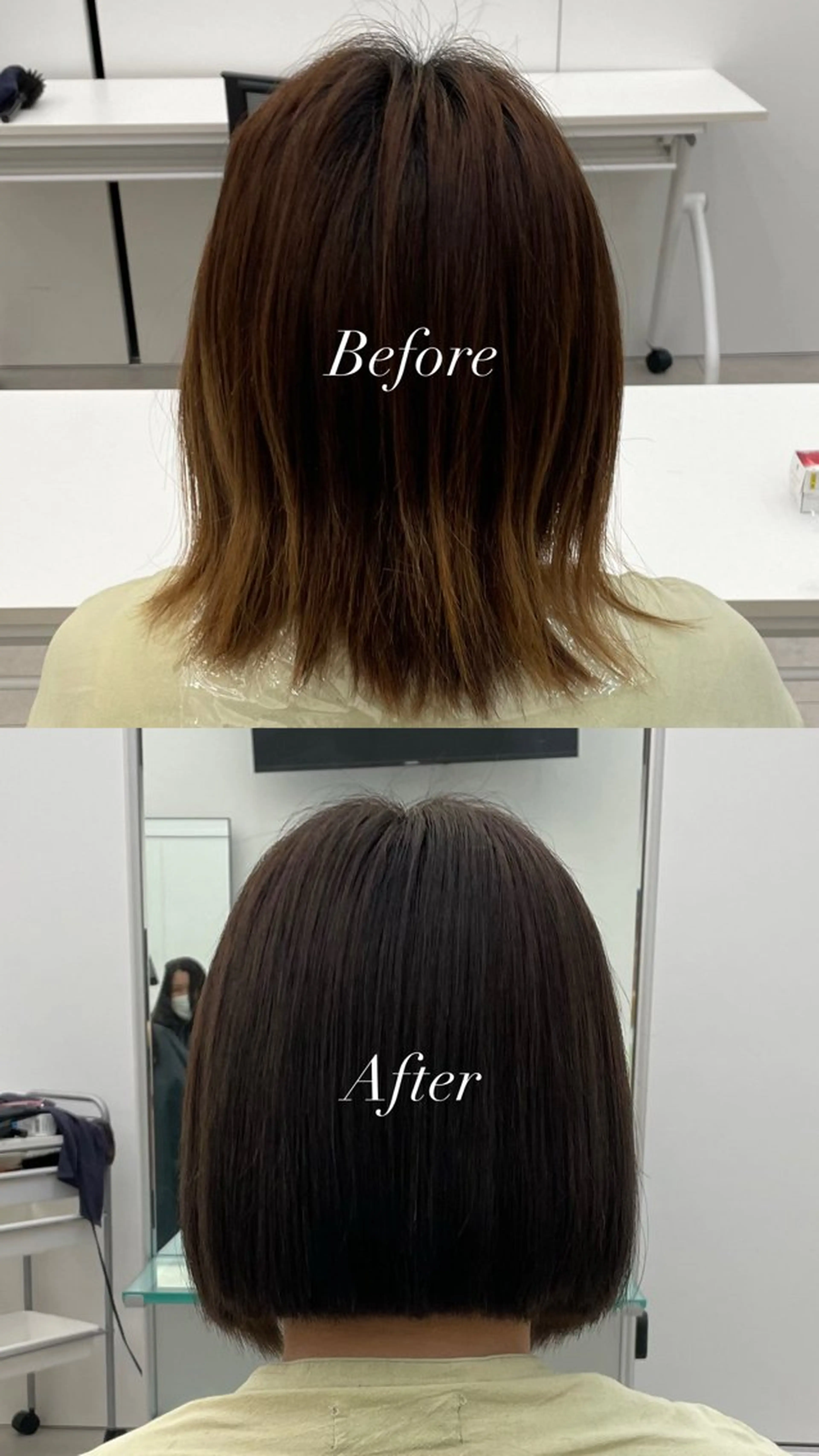 ショート カラー 前下がりボブ ボブ Little×Ray所属・Ayu🩶 カットモデル募集中のヘアスタイル