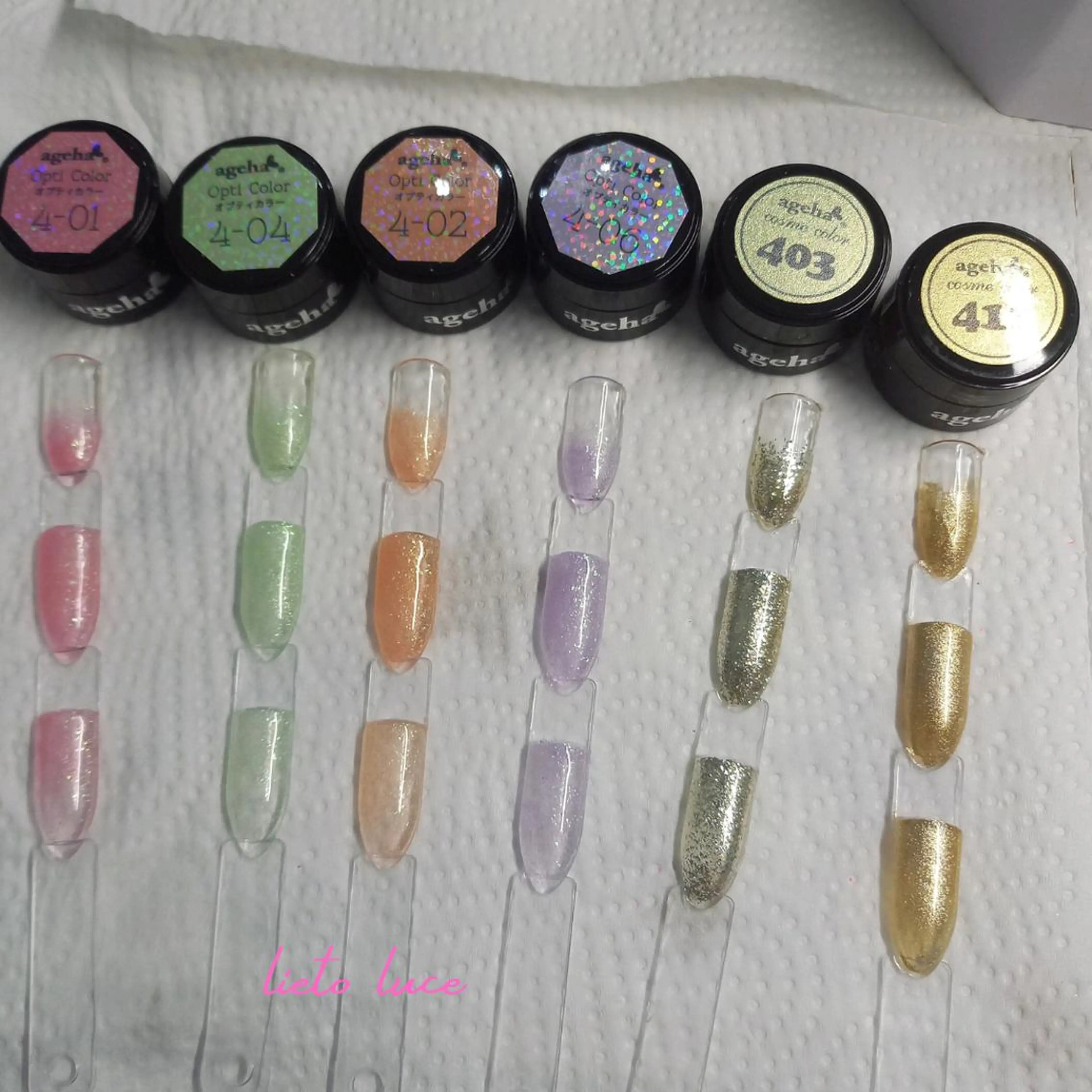 ネイル ラメ(グリッター) 春ネイル lieto luce Yukaのネイルデザイン