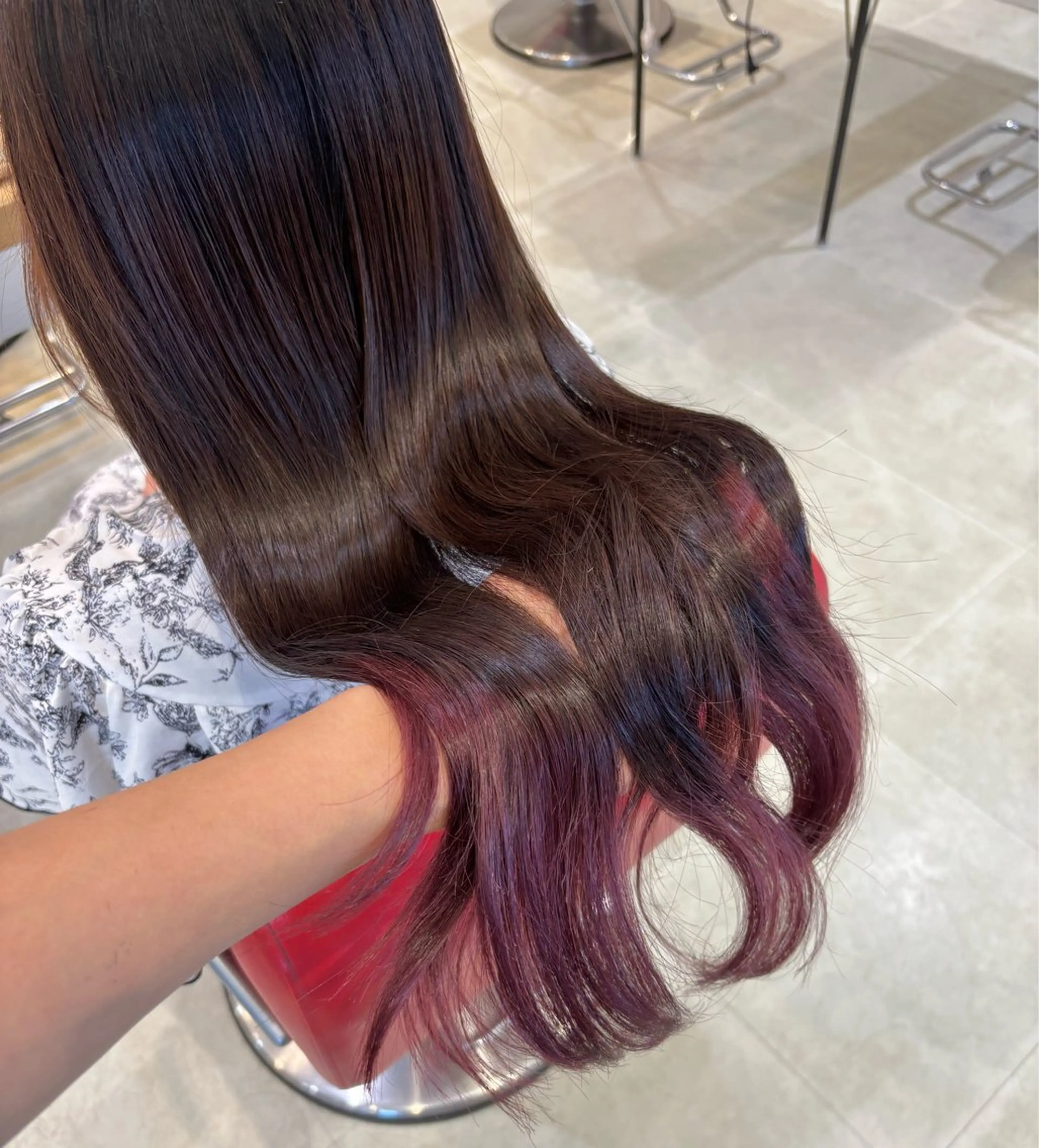 ロング カラー ヘアアレンジ カット ヘアカラー ayumi🌈 インナーカラー🌈のヘアスタイル