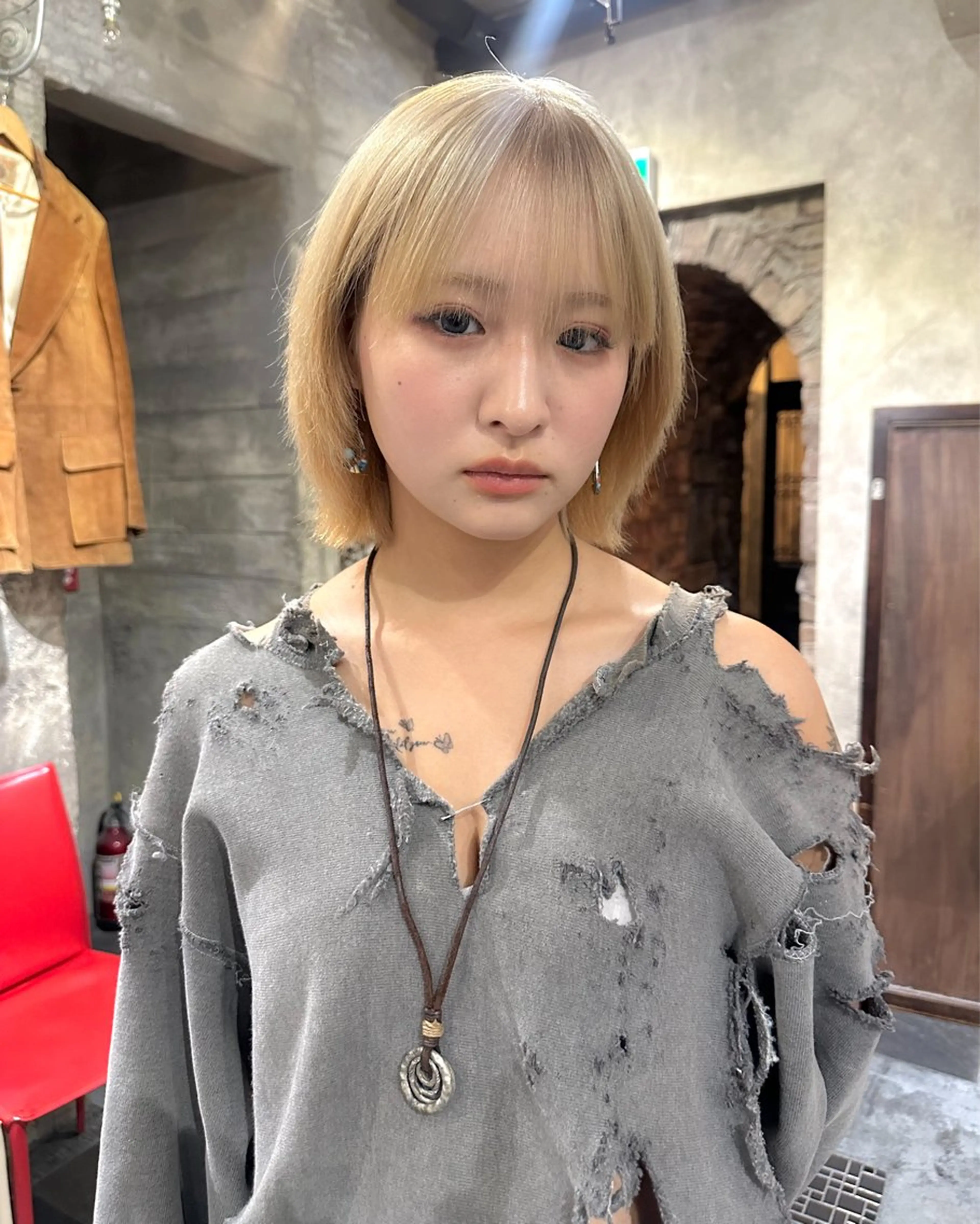 ショート ヘアカラー 似合わせ/ハイトーン ✂︎ゆーぴ✂︎のヘアスタイル