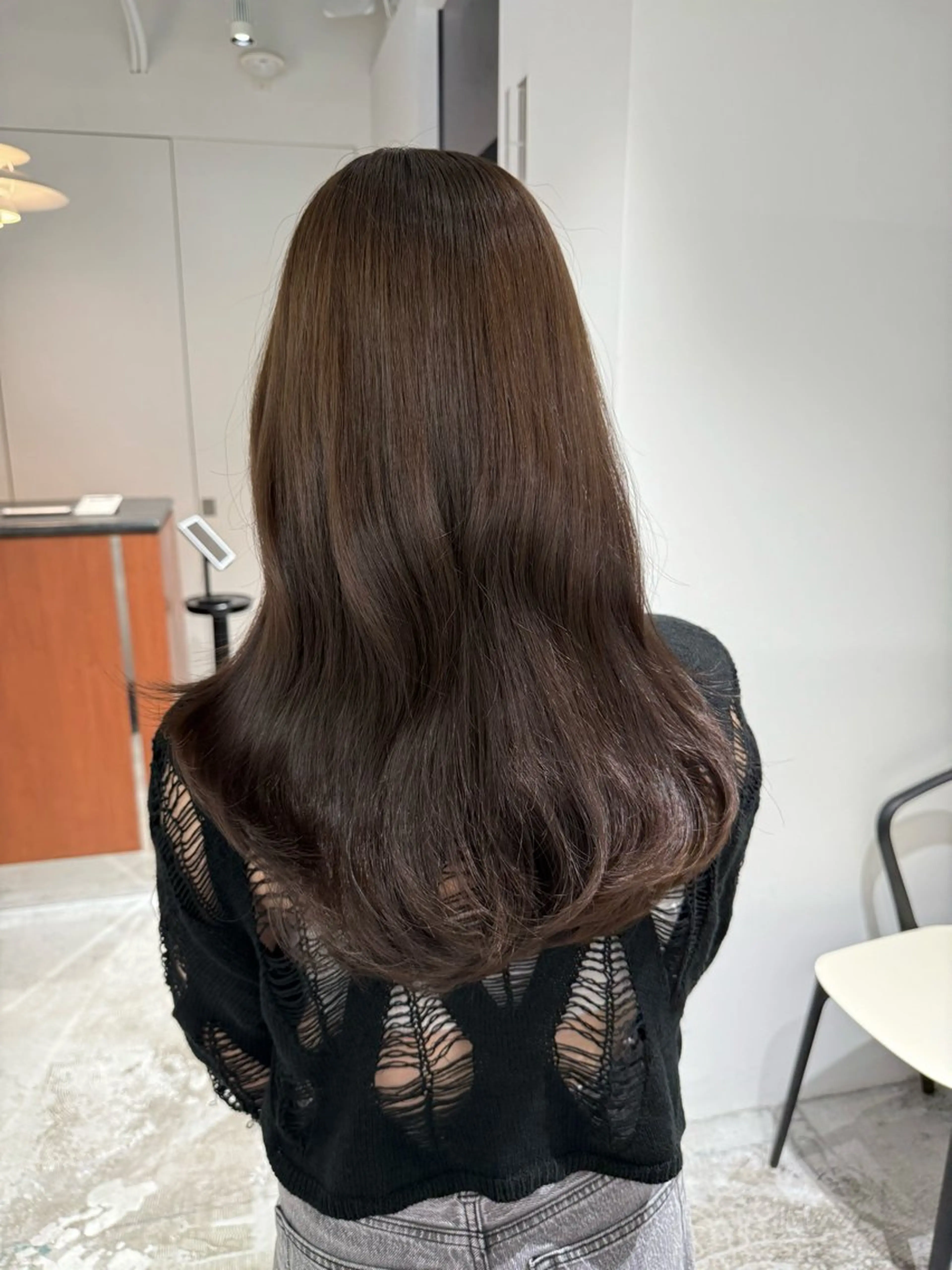 カラー ヘアカラー トリートメント ヘアセット 秋永 鈴のヘアスタイル