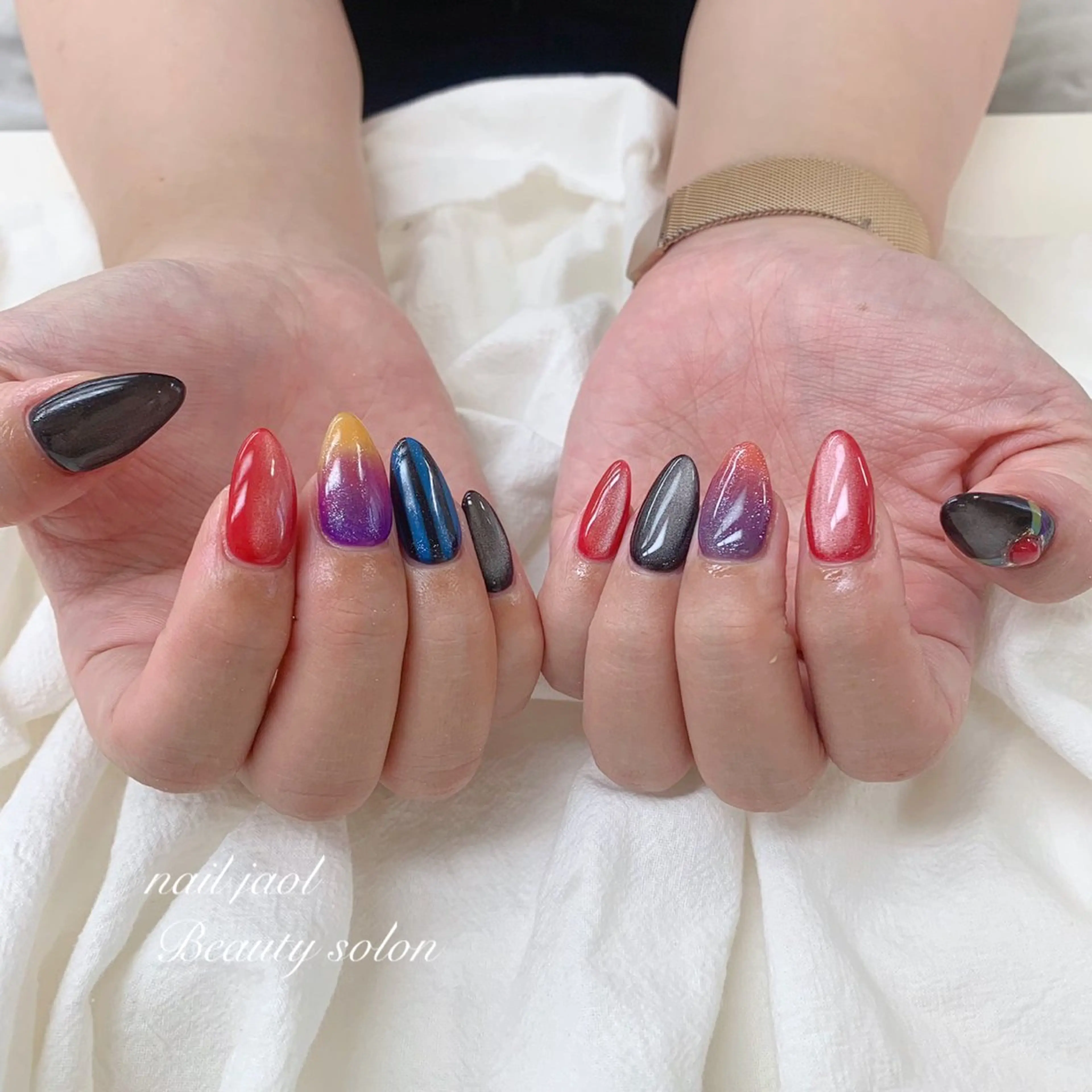 ミディアム ハンドネイル nail jaol池袋店所属・ネイルJaol 池袋のネイルデザイン