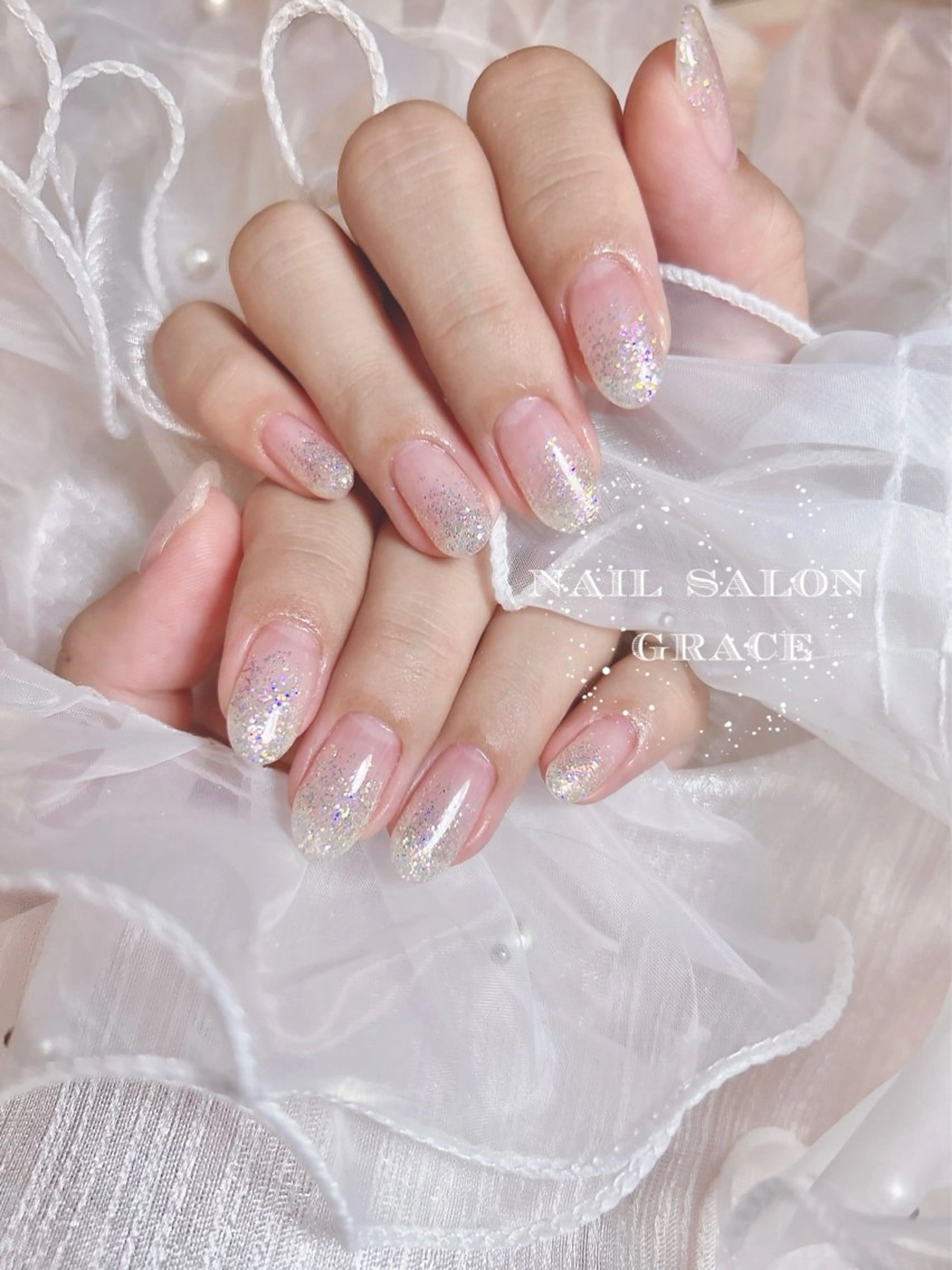 ネイル ラメ(グリッター) ラメグラデーション ハンドネイル nailsalon GRACE所属・GRACE nailのネイルデザイン