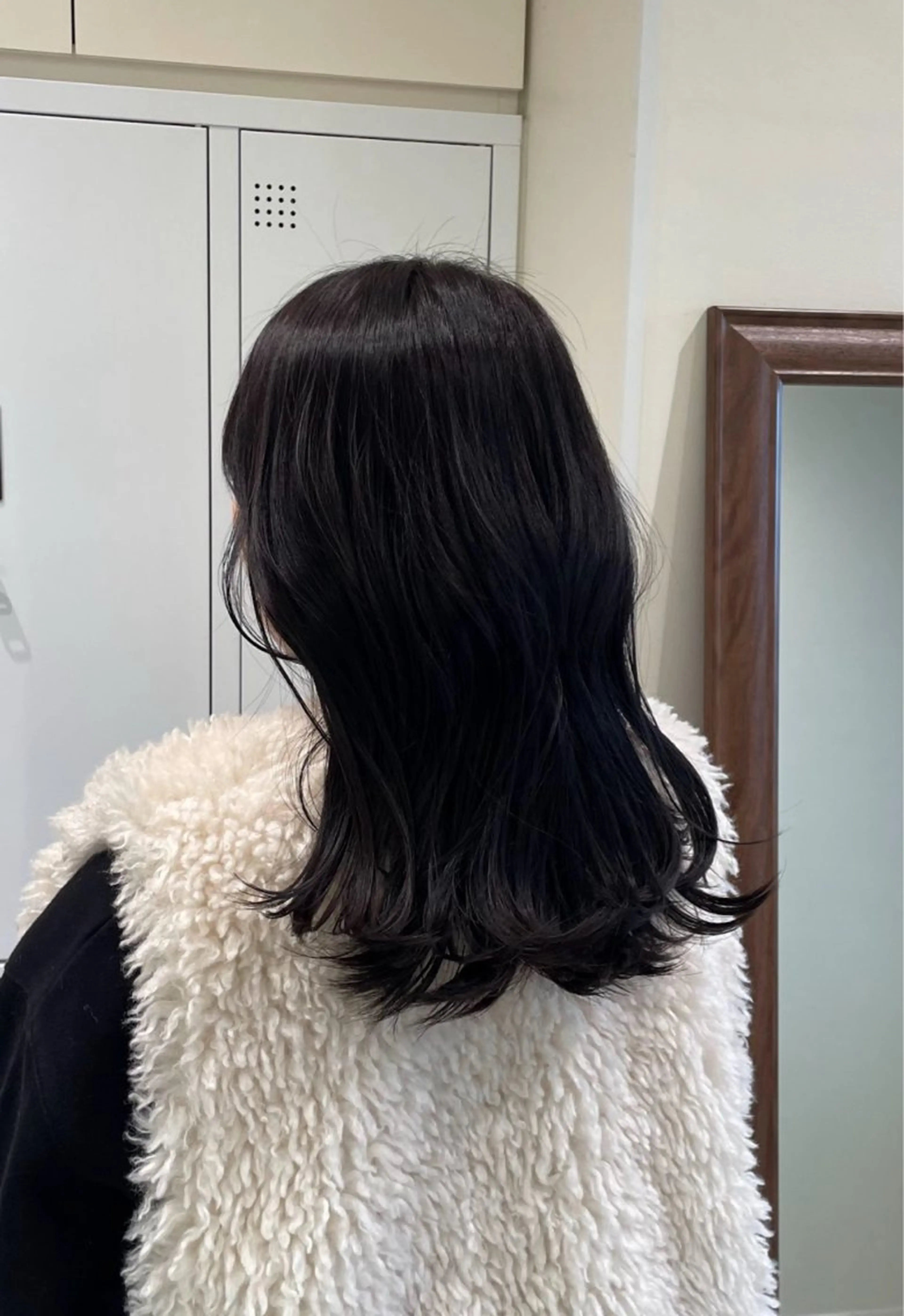 セミロング カラー カット ヘアカラー 髪質改善/暗髪カラー ヘアアレンジ/ｽﾐﾚのヘアスタイル