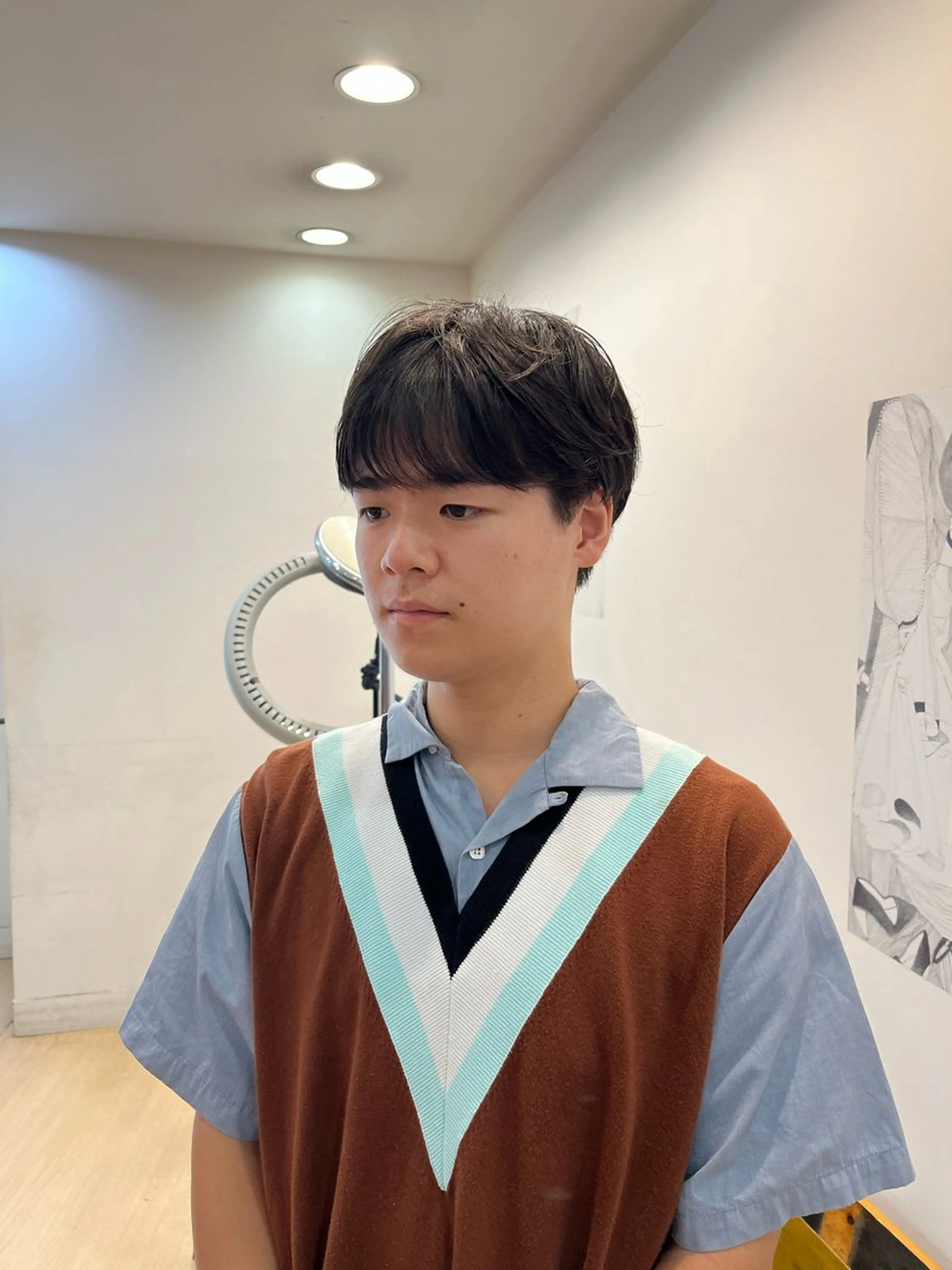 パーマ メンズ マッシュ メンズパーマ シースルーマッシュ ニュアンスパーマ カット パーマ 💠つたふうか/ 韓国/メンズヘア💠のヘアスタイル