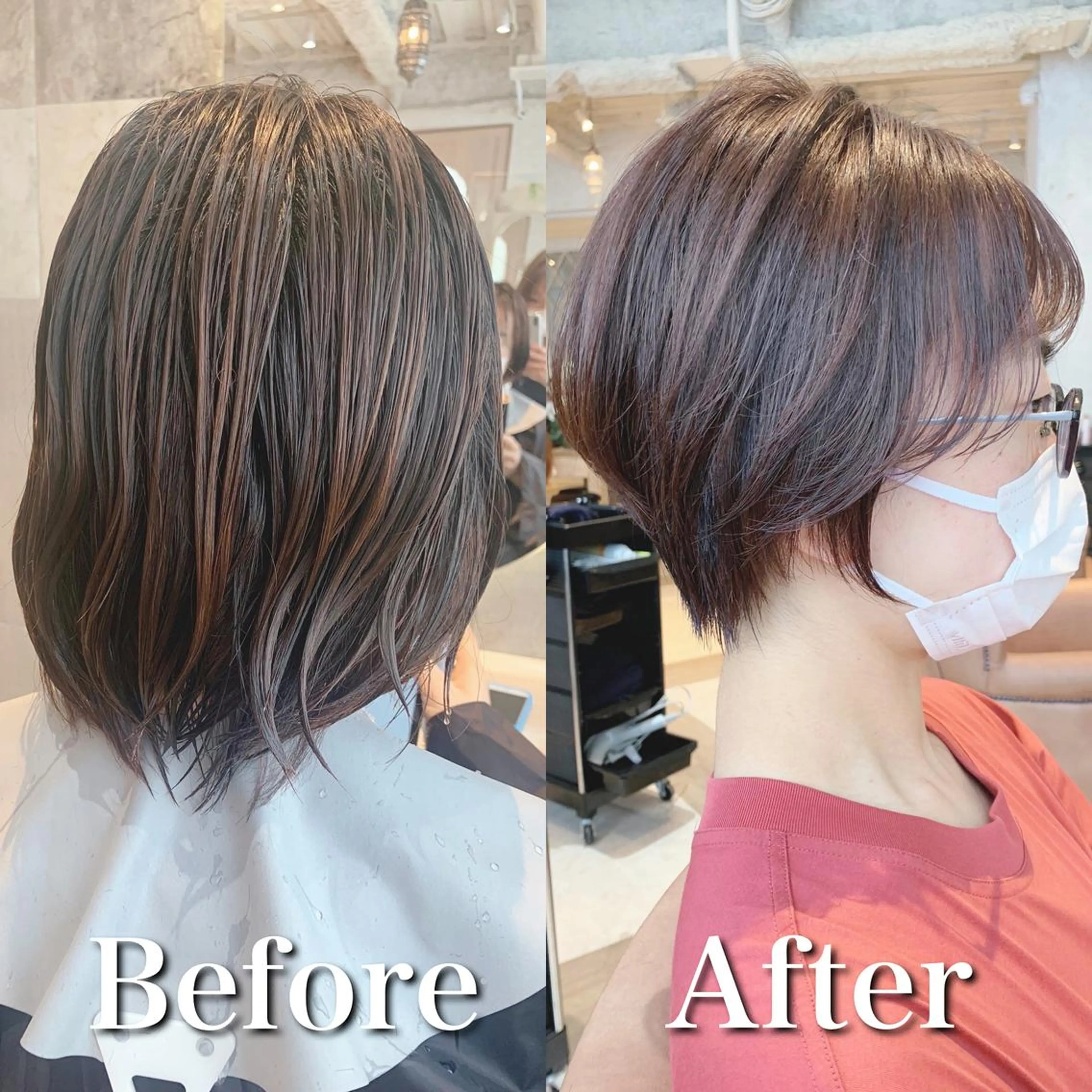 ショート レイヤーカット 韓国ヘア/髪質改善 /Harunaのヘアスタイル