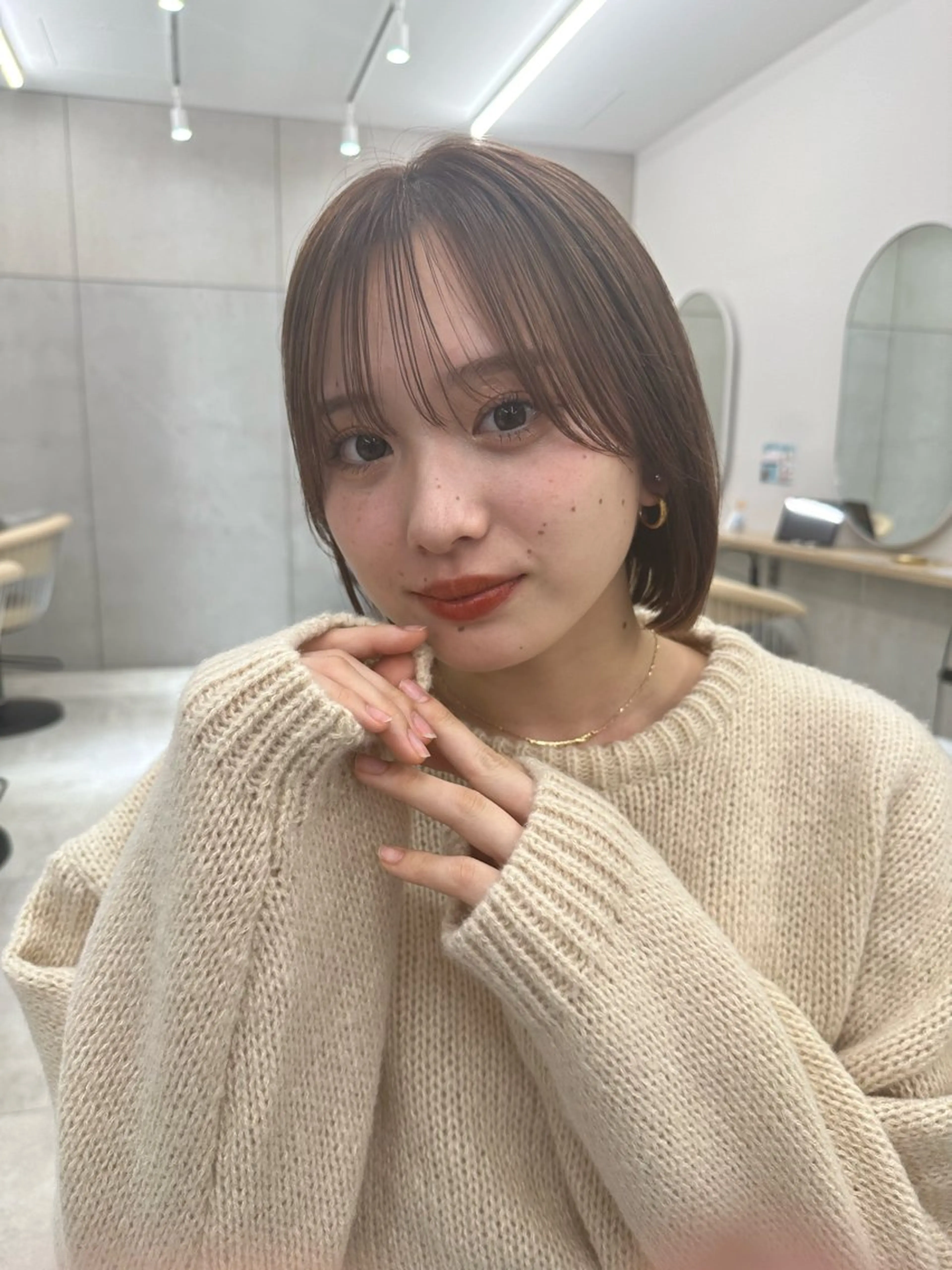 ミディアム 美髪縮毛矯正 /髪質改善のヘアスタイル