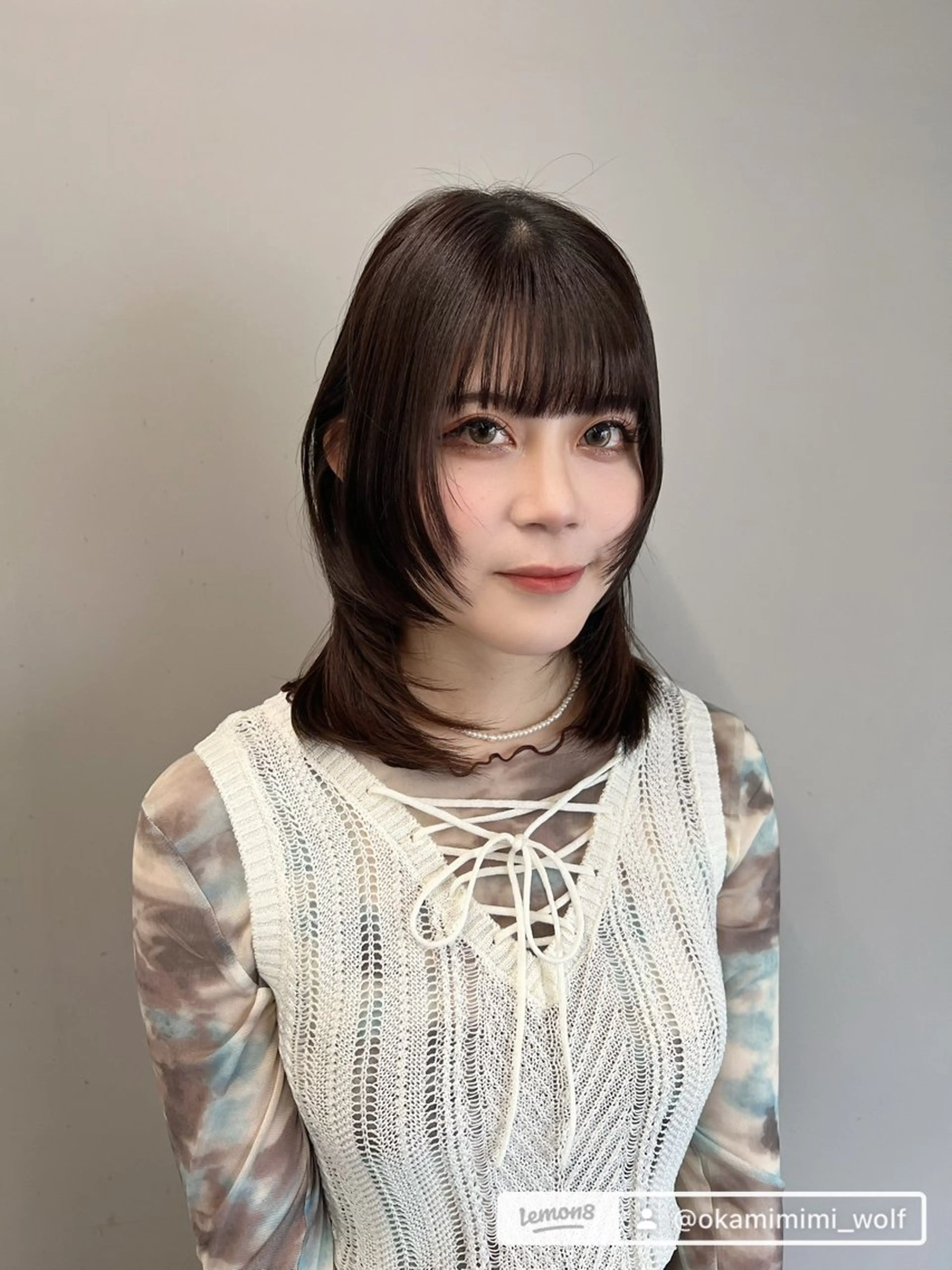 ミディアム カット 🐺立川のウルフ屋 さん🐺おかみ🐺のヘアスタイル