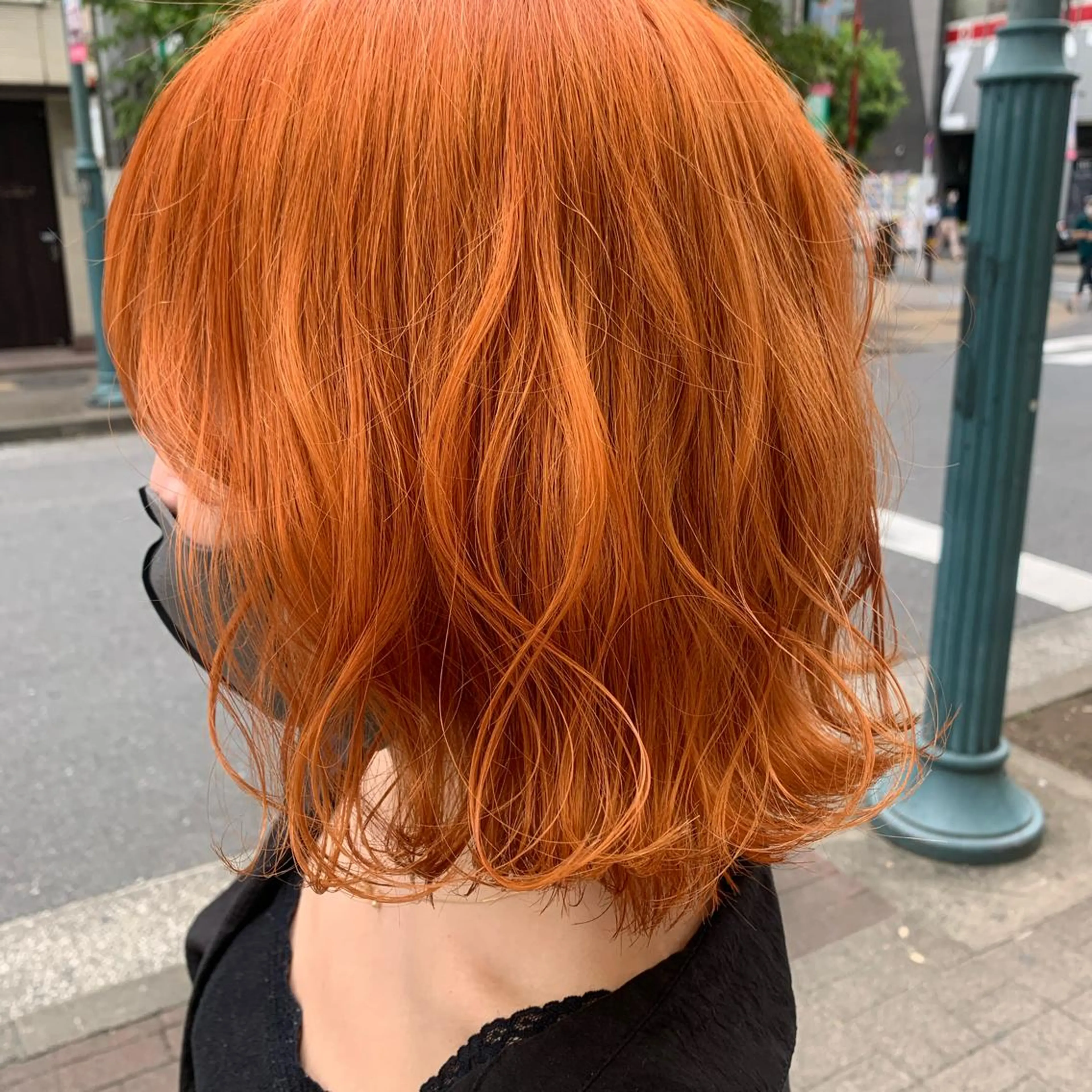 ミディアム カラー オレンジ 韓国ヘア🦋 MIYUのヘアスタイル