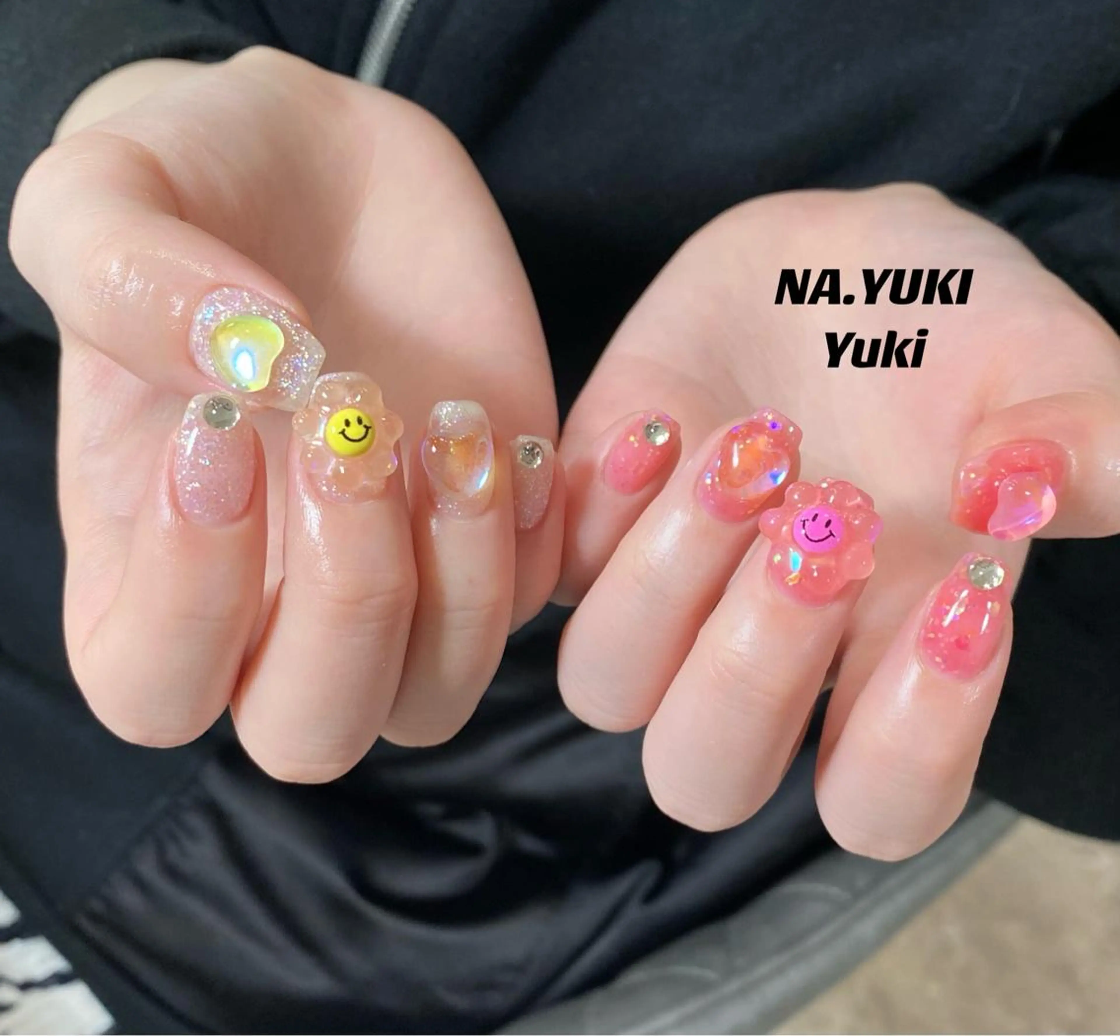 🦋当店韓国風キラキラデザイン定額コース7980円デザイン★20種が選べる【初回ジェルオフ無料ケア込み】の写真