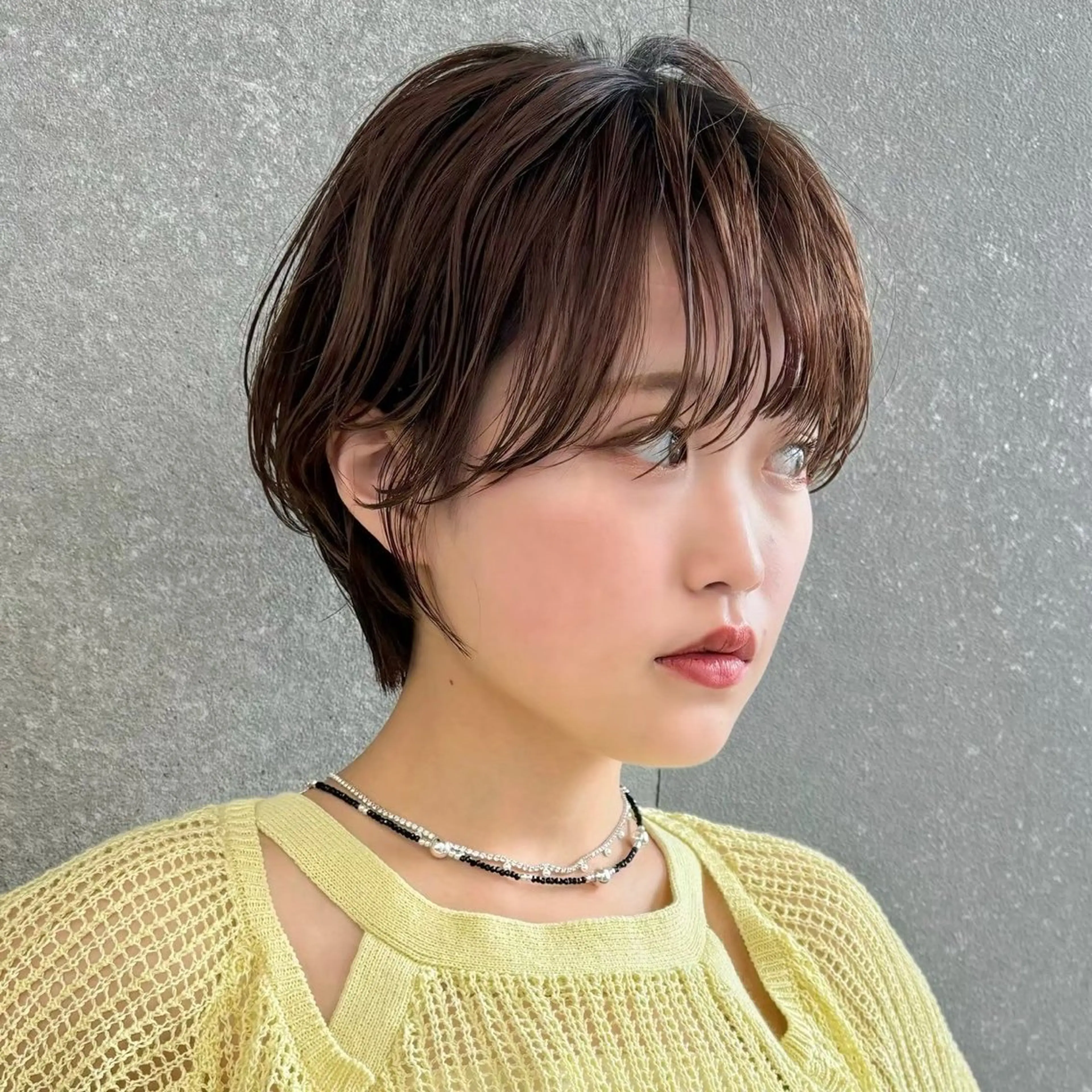 ショート カット ヘアカラー トリートメント 【いっせい】似合わせ カット✂️縮毛矯正のヘアスタイル