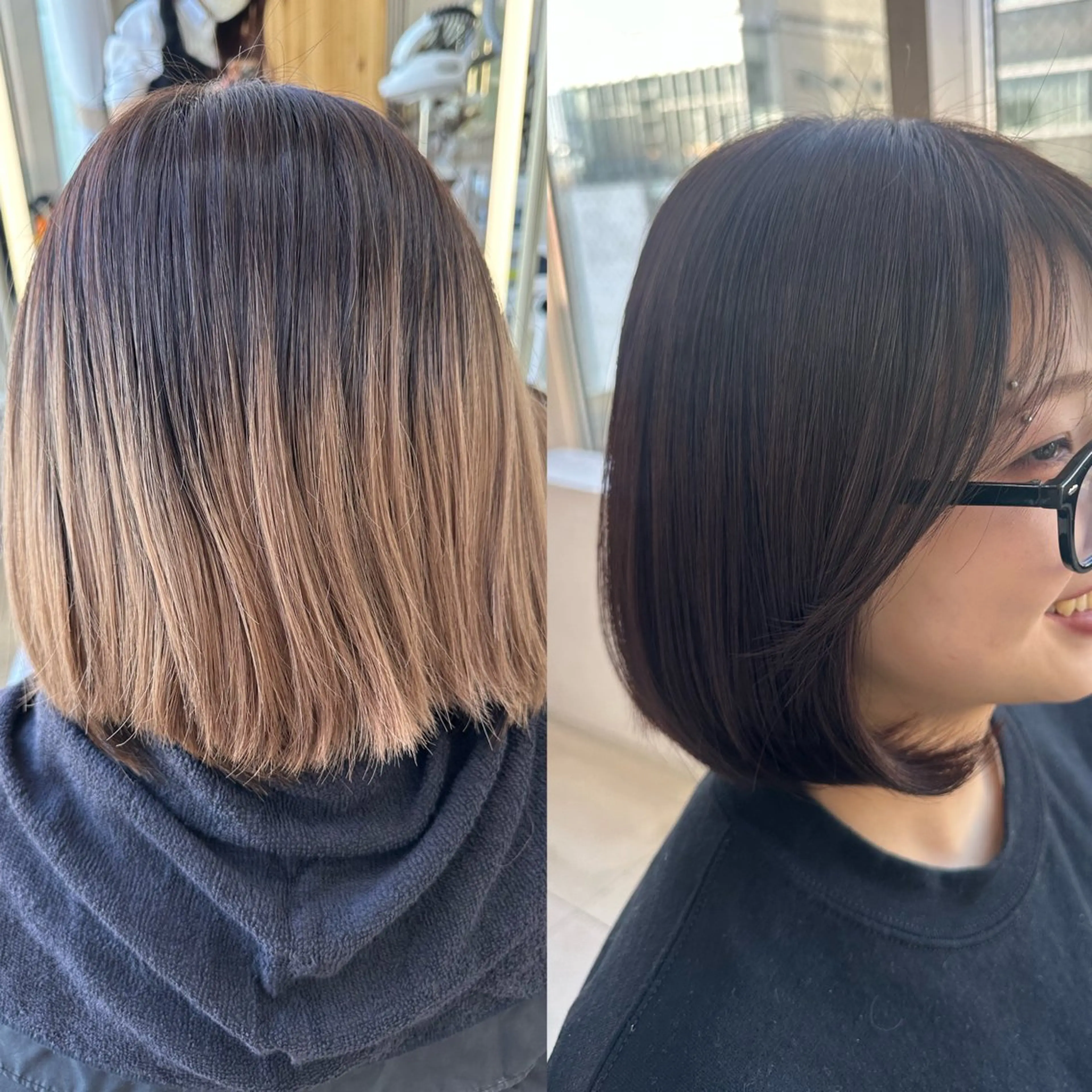 ショート oto🎀×美髪× シースルー前髪🤍のヘアスタイル
