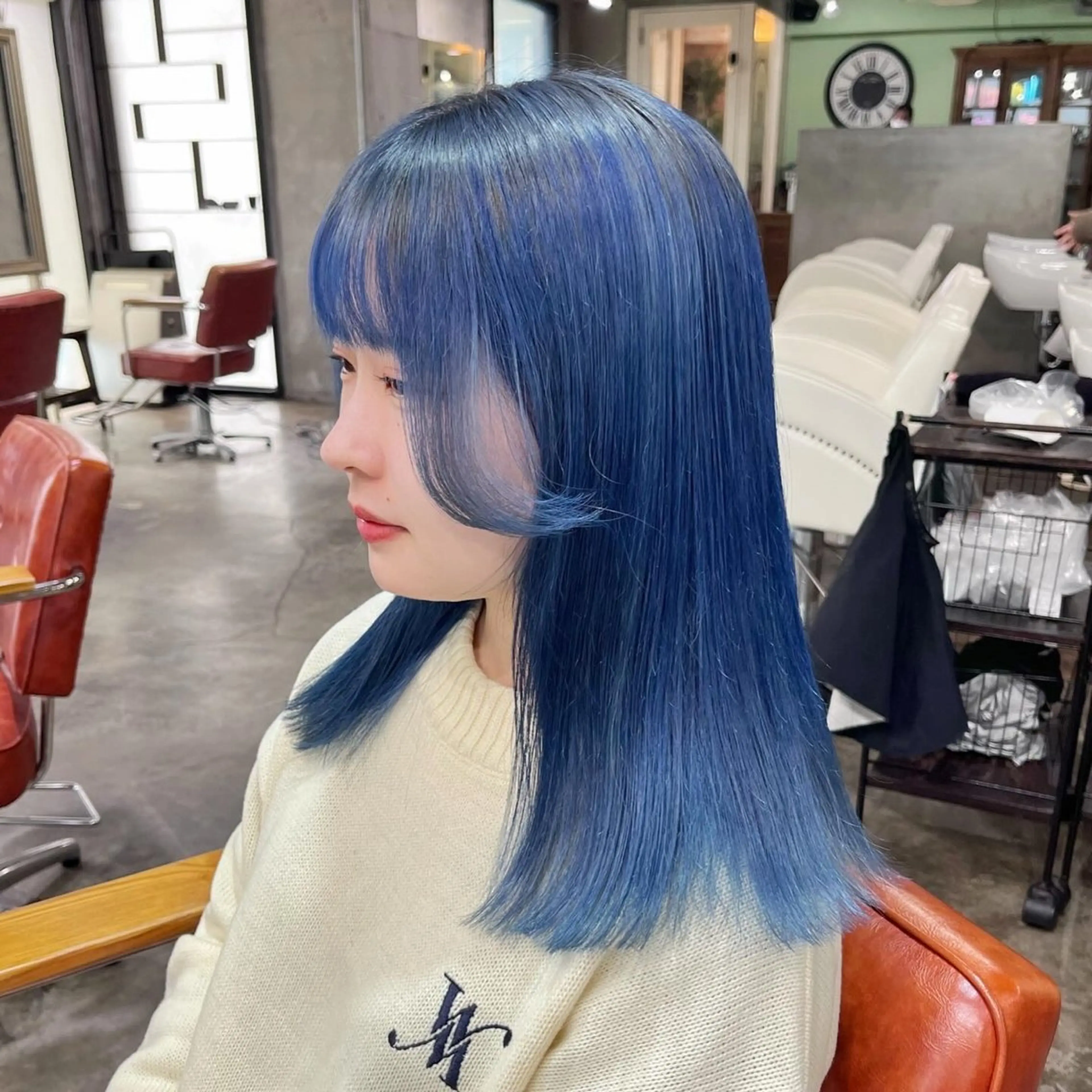🧊ブルーカラー🧊青髪にしたい方向け　ブリーチのご相談も可能です✨の写真