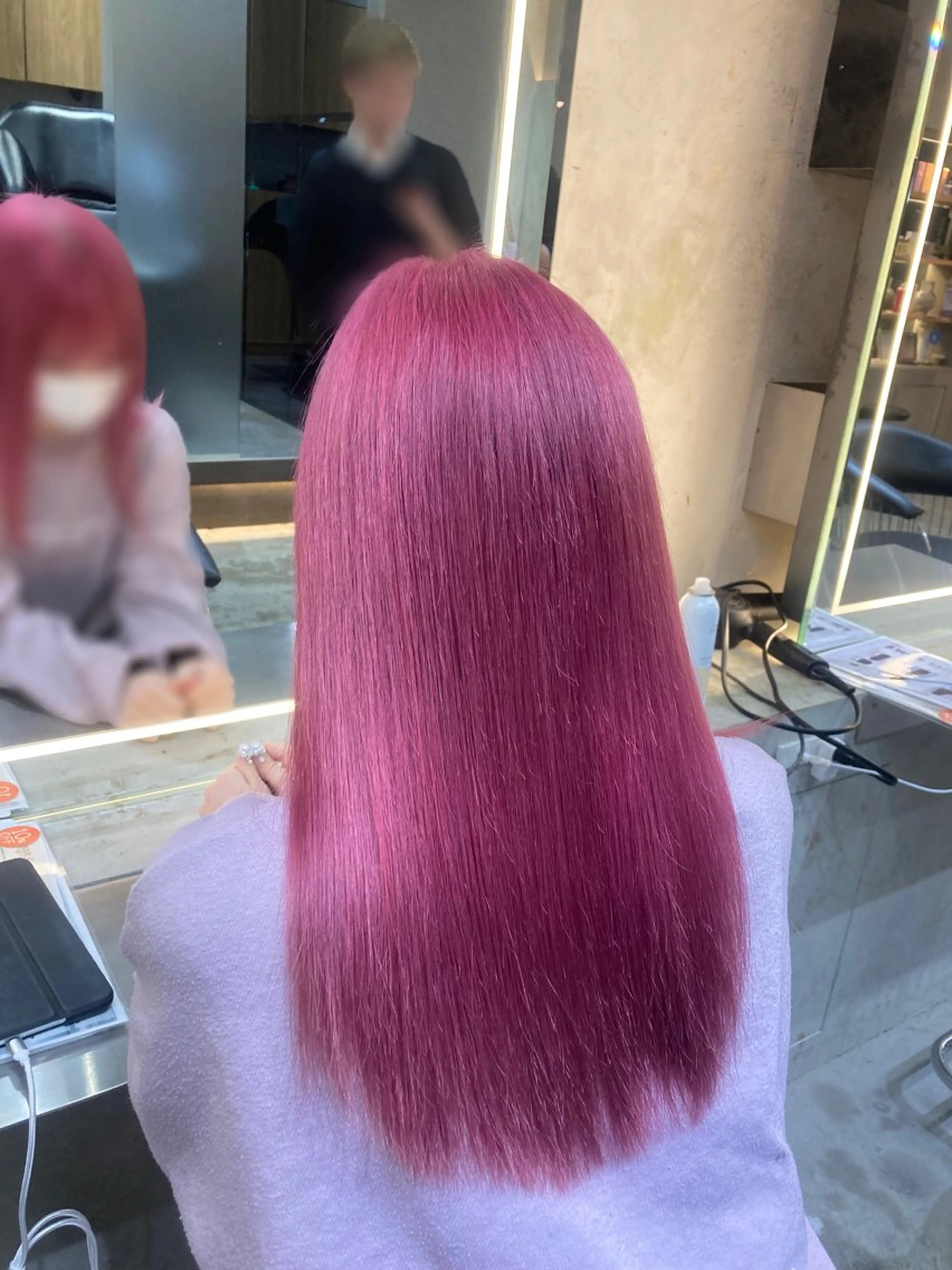 ロング ヘアカラー トリートメント レイヤーカットモデル ショートカット/颯大のヘアスタイル