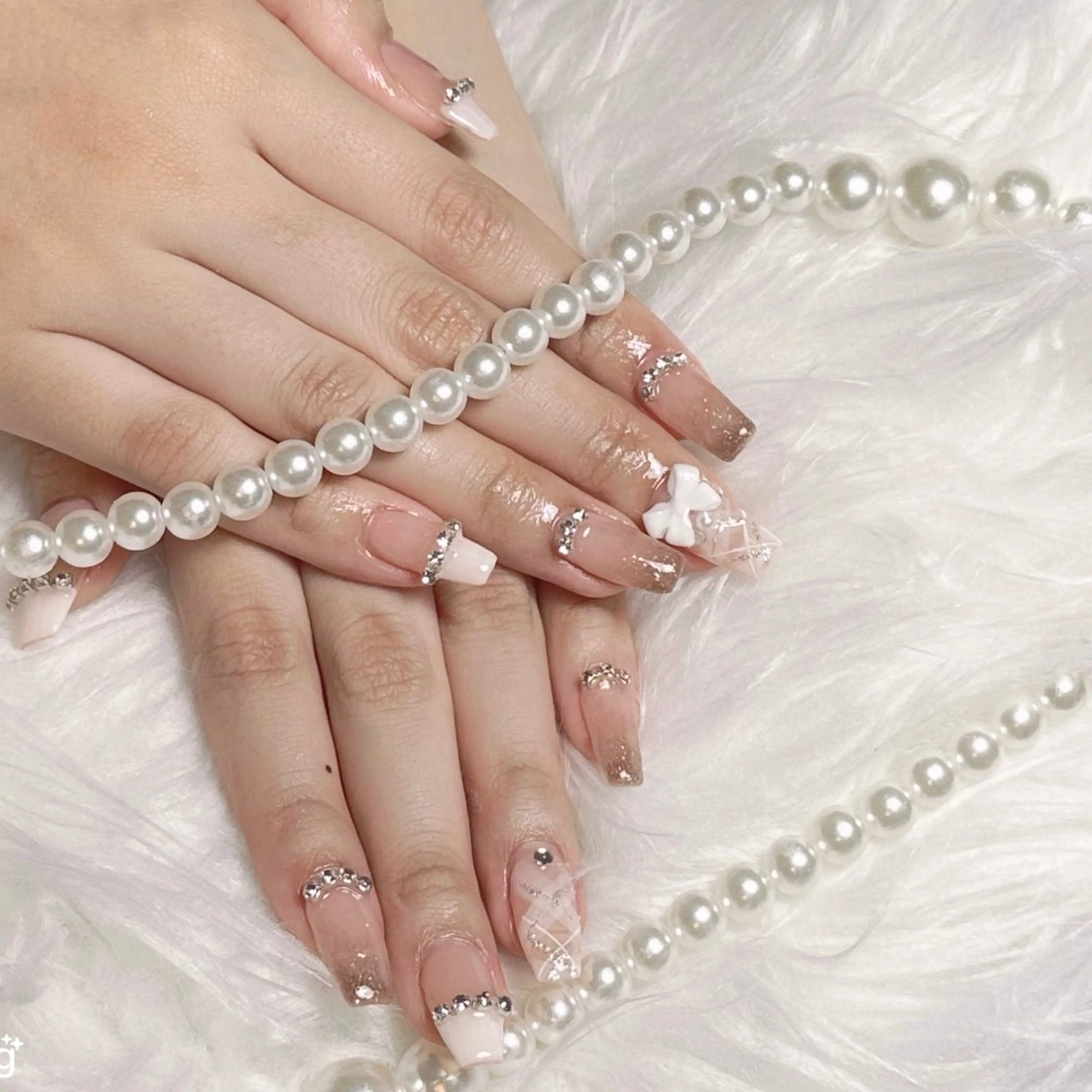 ネイル ☁️Minmin Tsuki💙🩵のネイルデザイン