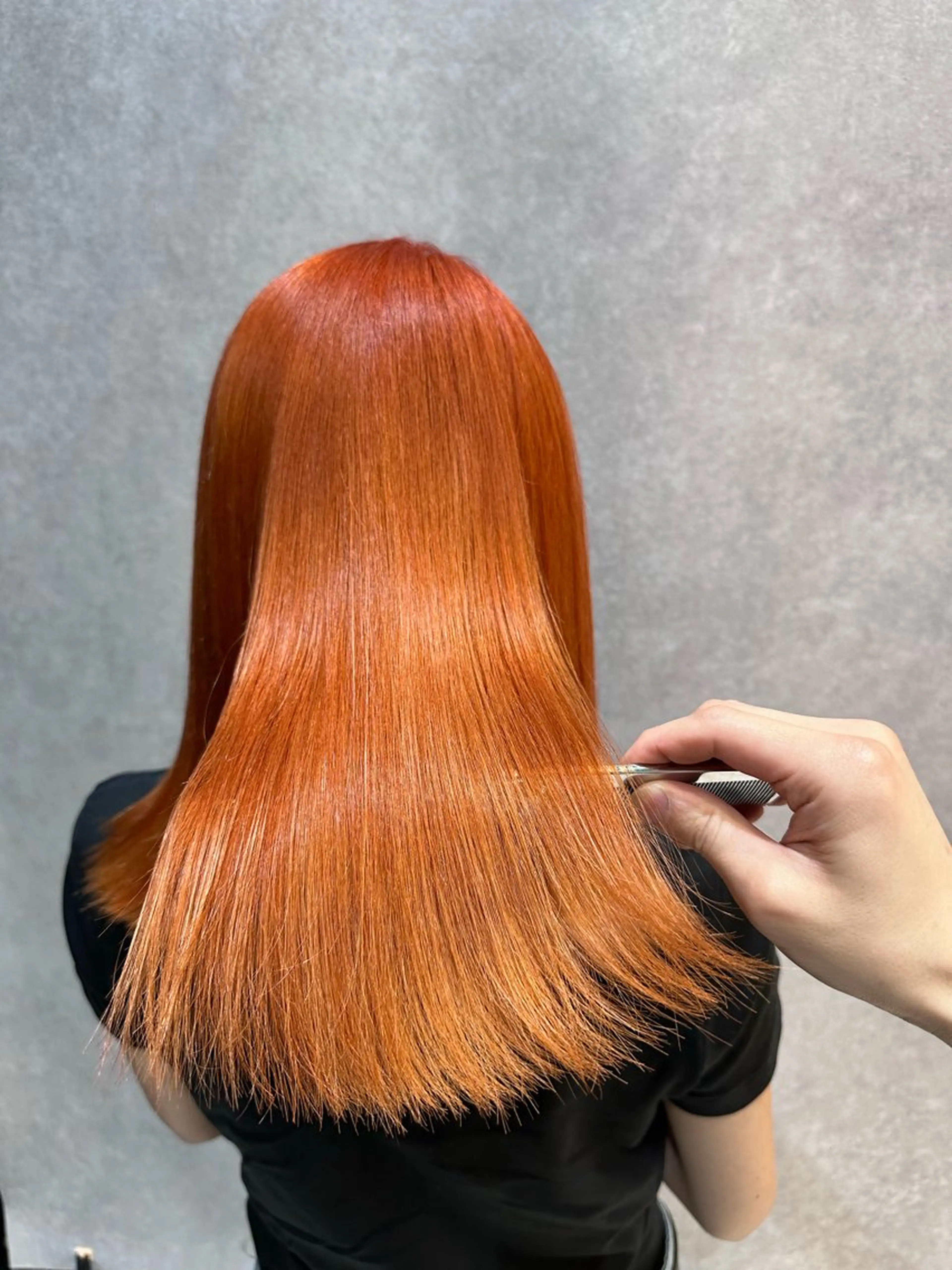 セミロング カラー ヘアカラー トリートメント 縮毛矯正/髪質改善 カラー石崎竜祐のヘアスタイル