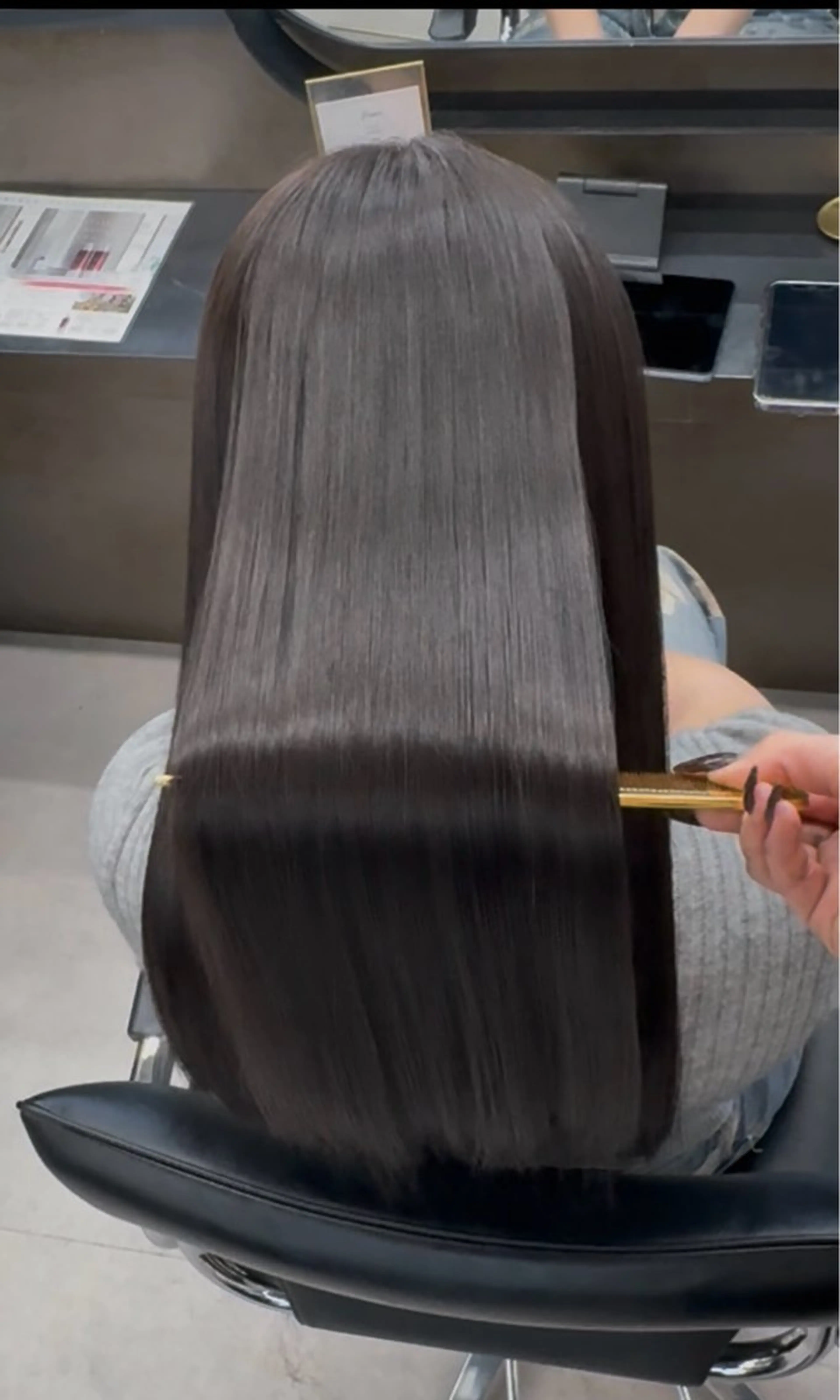 ロング カット トリートメント レイヤー/髪質改善 SAKIのヘアスタイル