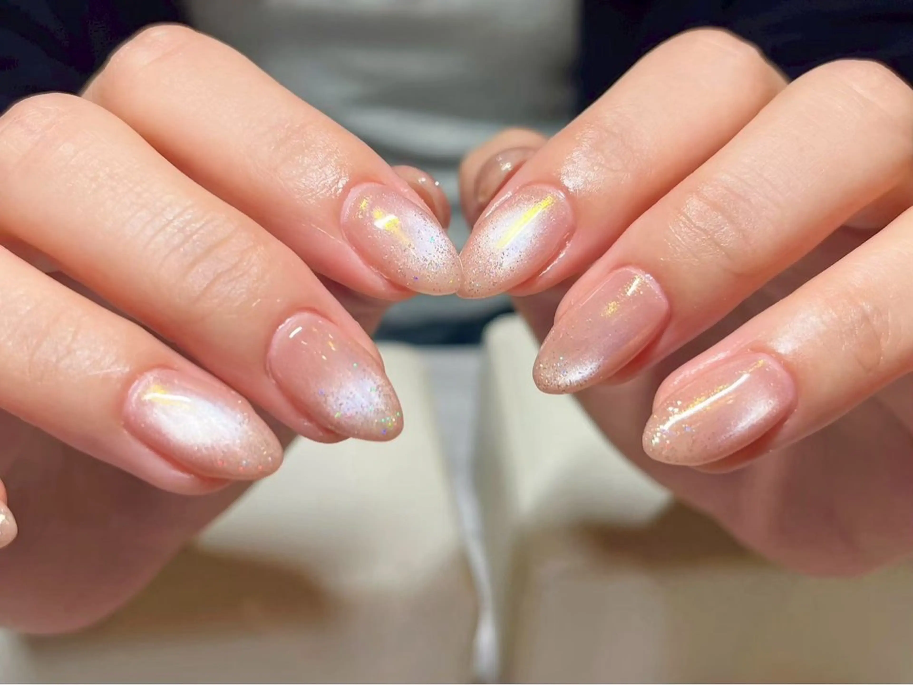 ネイル オーロラネイル マグネットネイル Ayano ♡のネイルデザイン