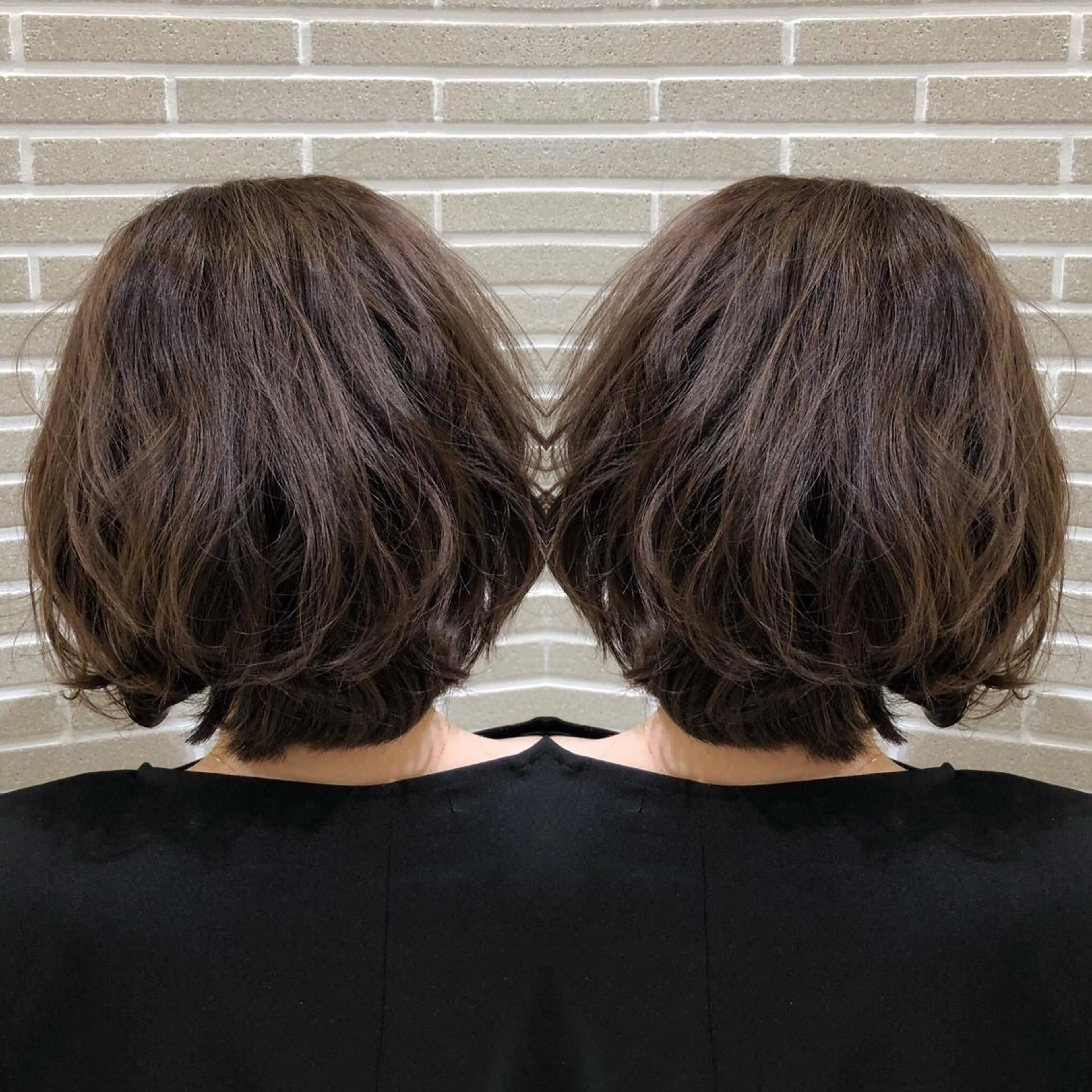 ショート カラー ヘアアレンジ ボブ カット ヘアカラー トリートメント 山北 咲子のヘアスタイル