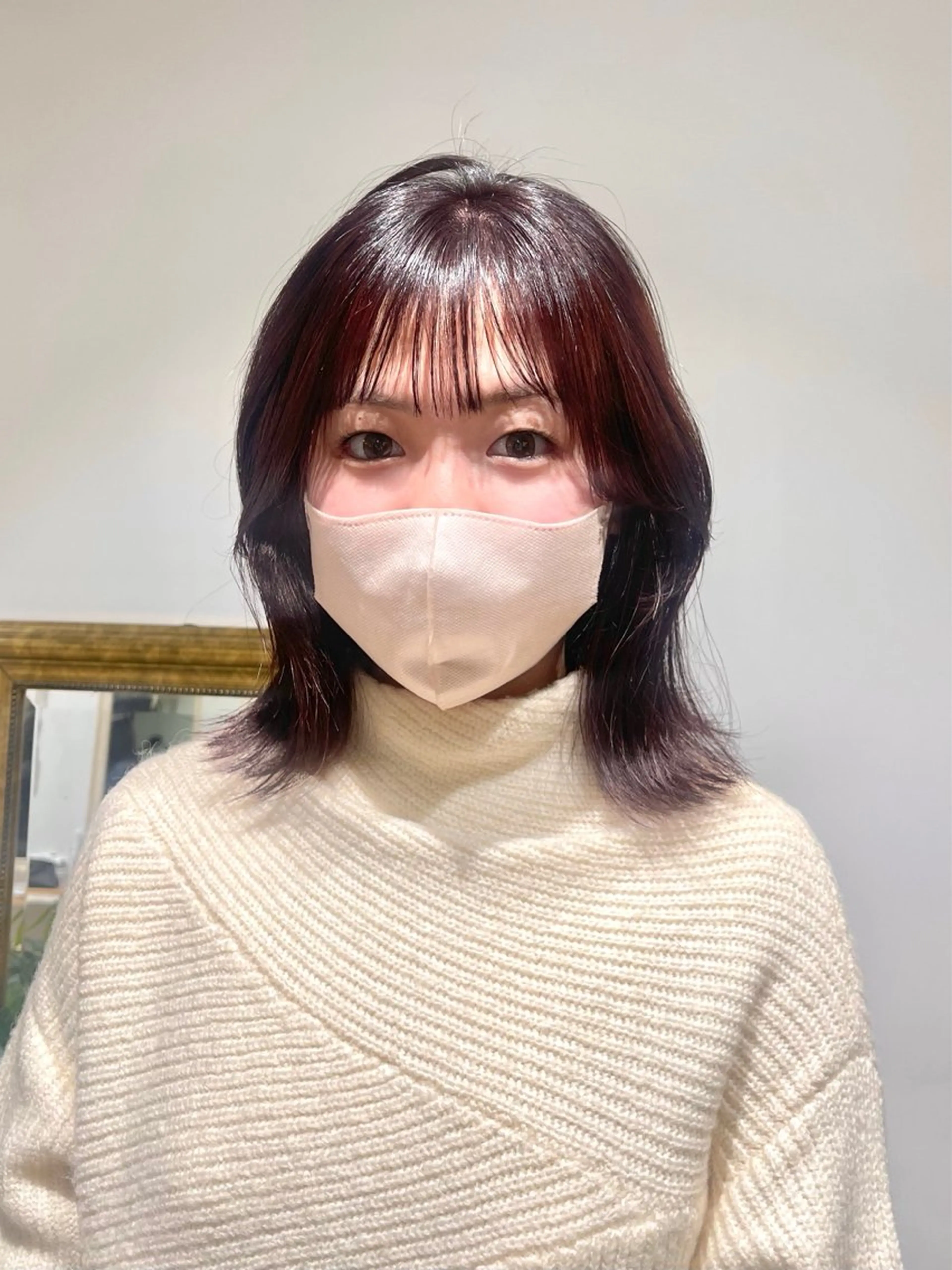 ミディアム くびれヘア ano @anomukuiのヘアスタイル