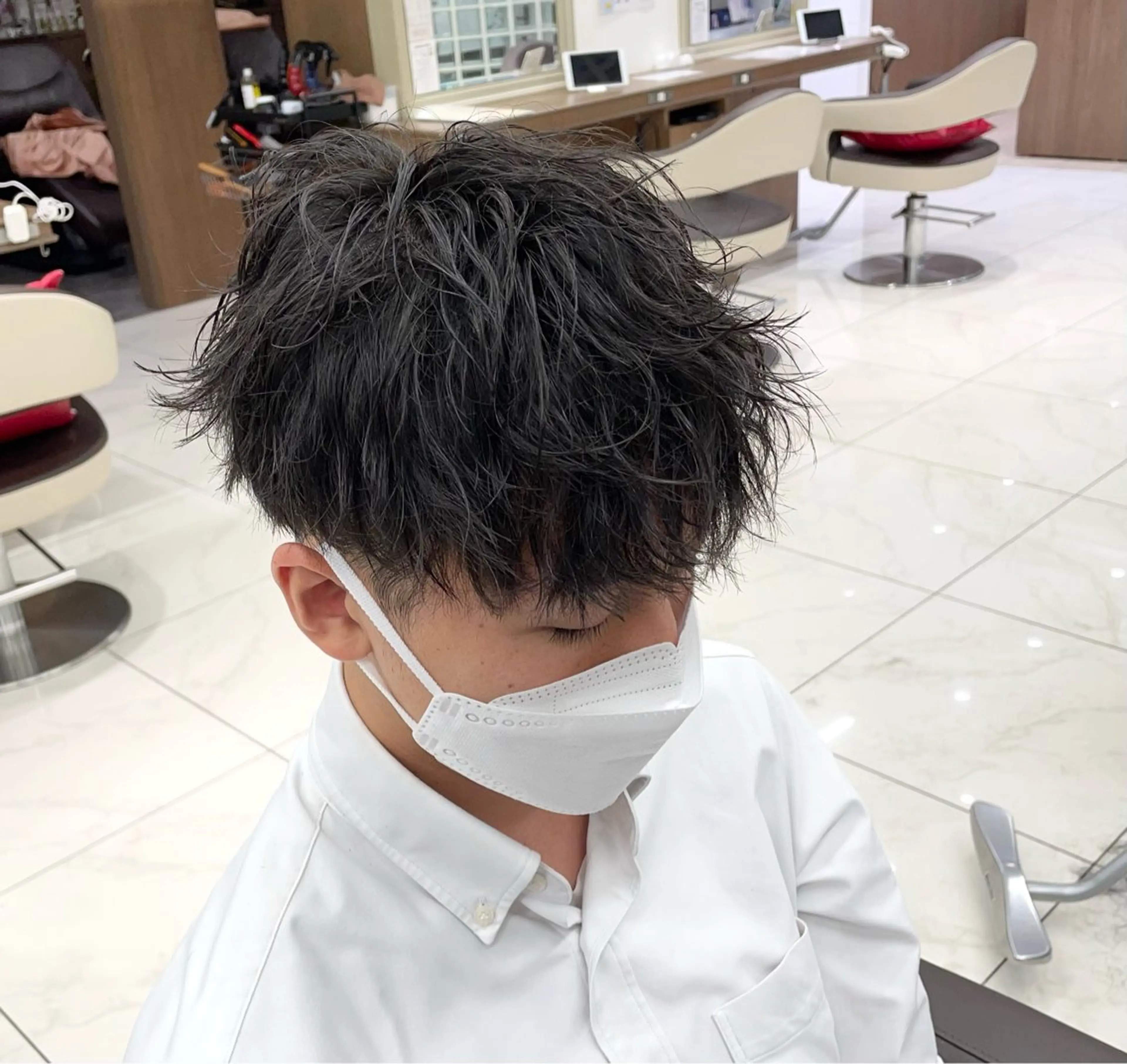 ショート パーマ メンズ カット パーマ 【メンズ特化】 池田大成✂︎のヘアスタイル