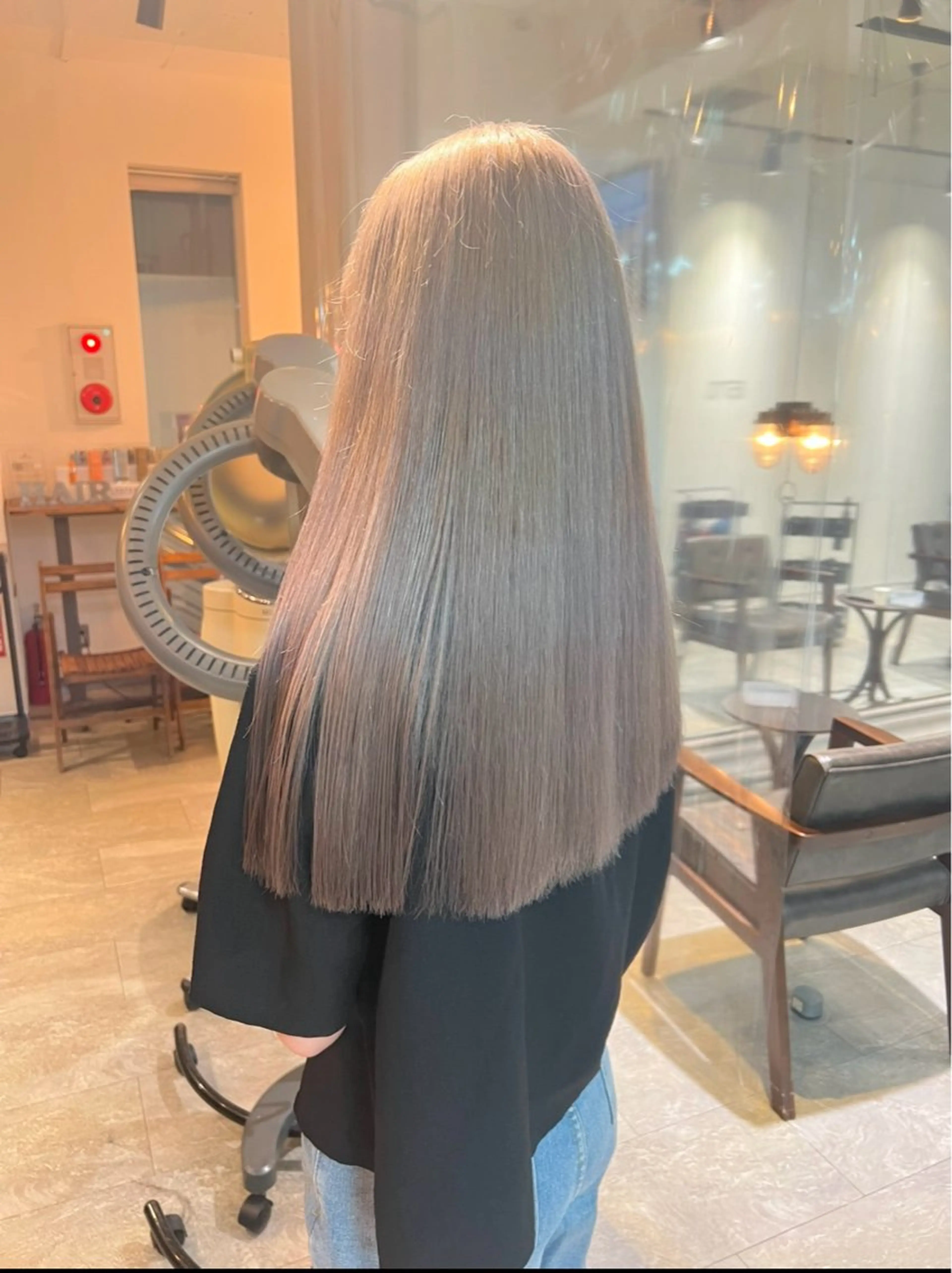 ロング カット ヘアカラー トリートメント 🩶ブリーチ/ レイヤー🩶フミカのヘアスタイル