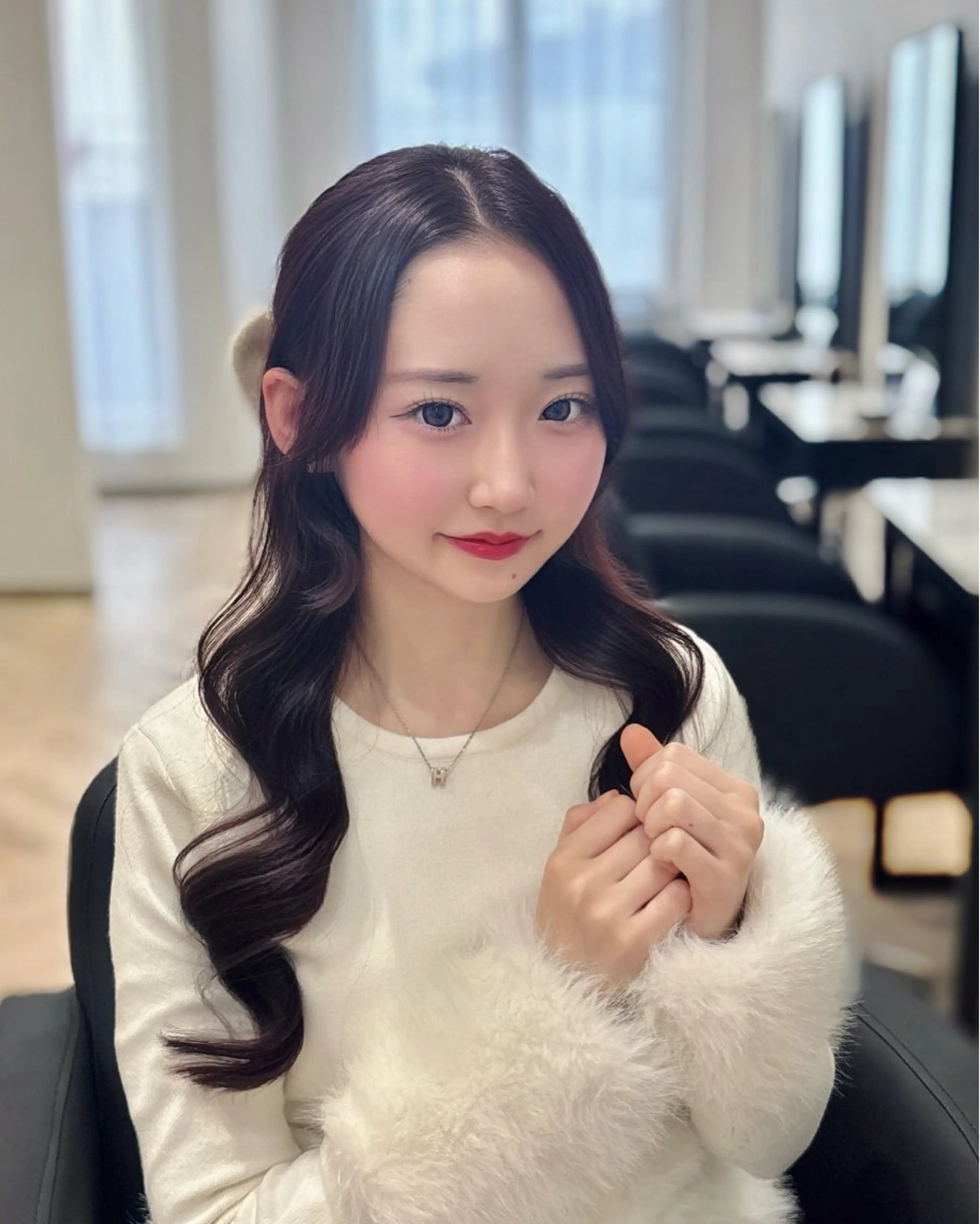 ロング カラー ブリーチ ラベンダーカラー ブリーチなしカラー ピンクカラー ピンクラベンダー カット ヘアカラー トリートメント 𝒎𝒐𝒆🩰 名駅/ヘアメ/暖色♡のヘアスタイル