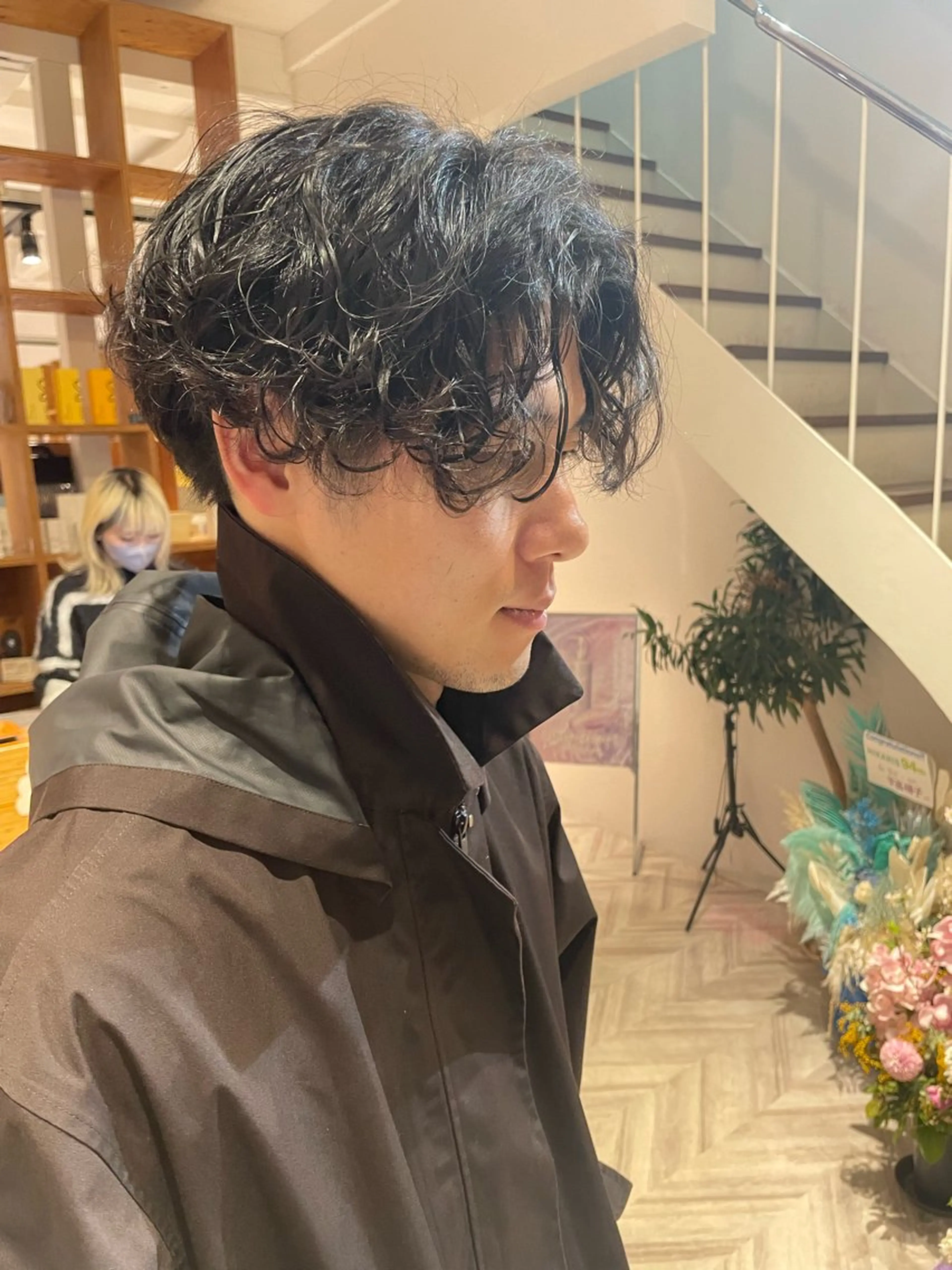 パーマ メンズ LEAPS adore都島店所属・みゆう 都島/透明感のヘアスタイル