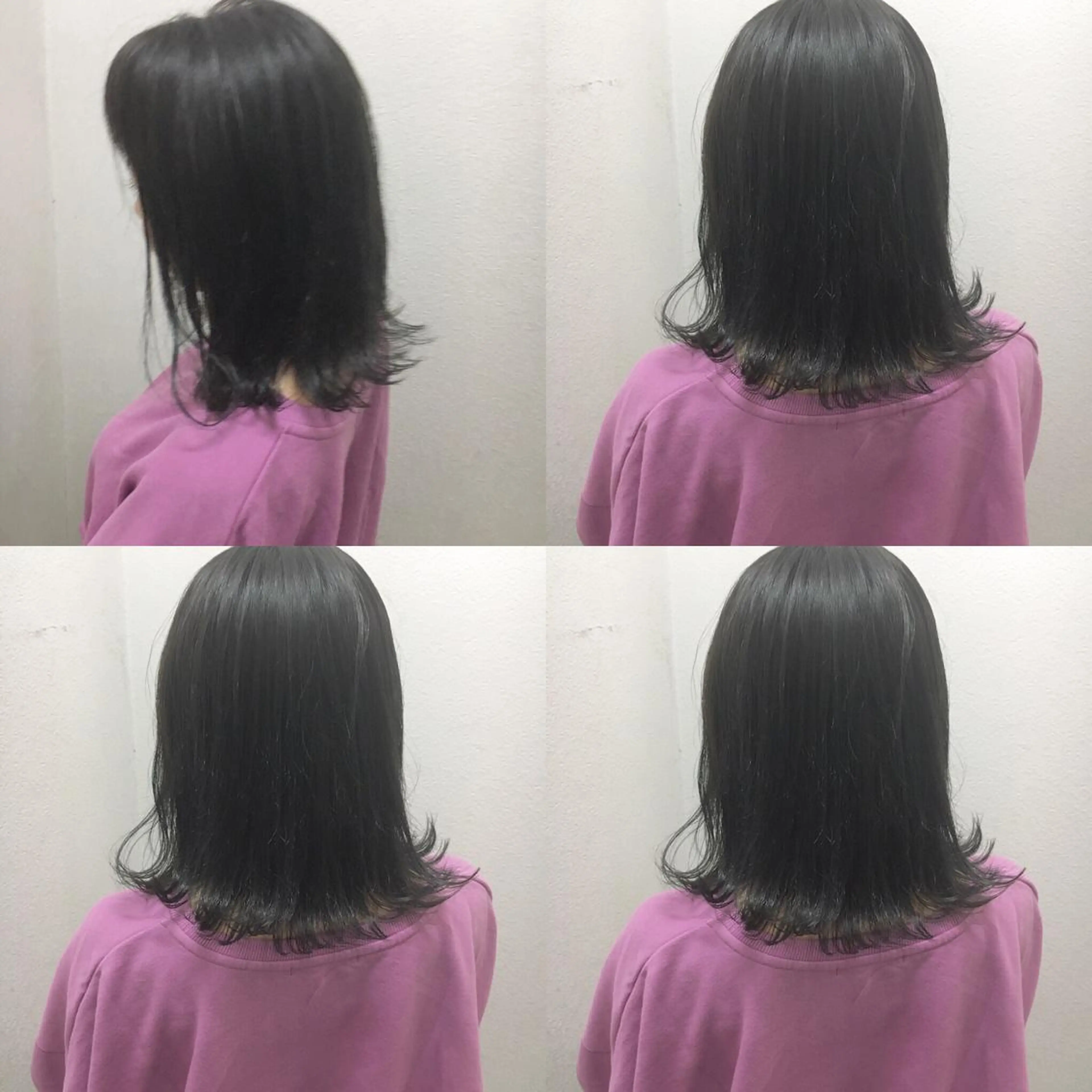 ショート カラー アディクシーカラー アッシュ ダークアッシュ 外ハネヘア JIL BLAN 京都のヘアスタイル