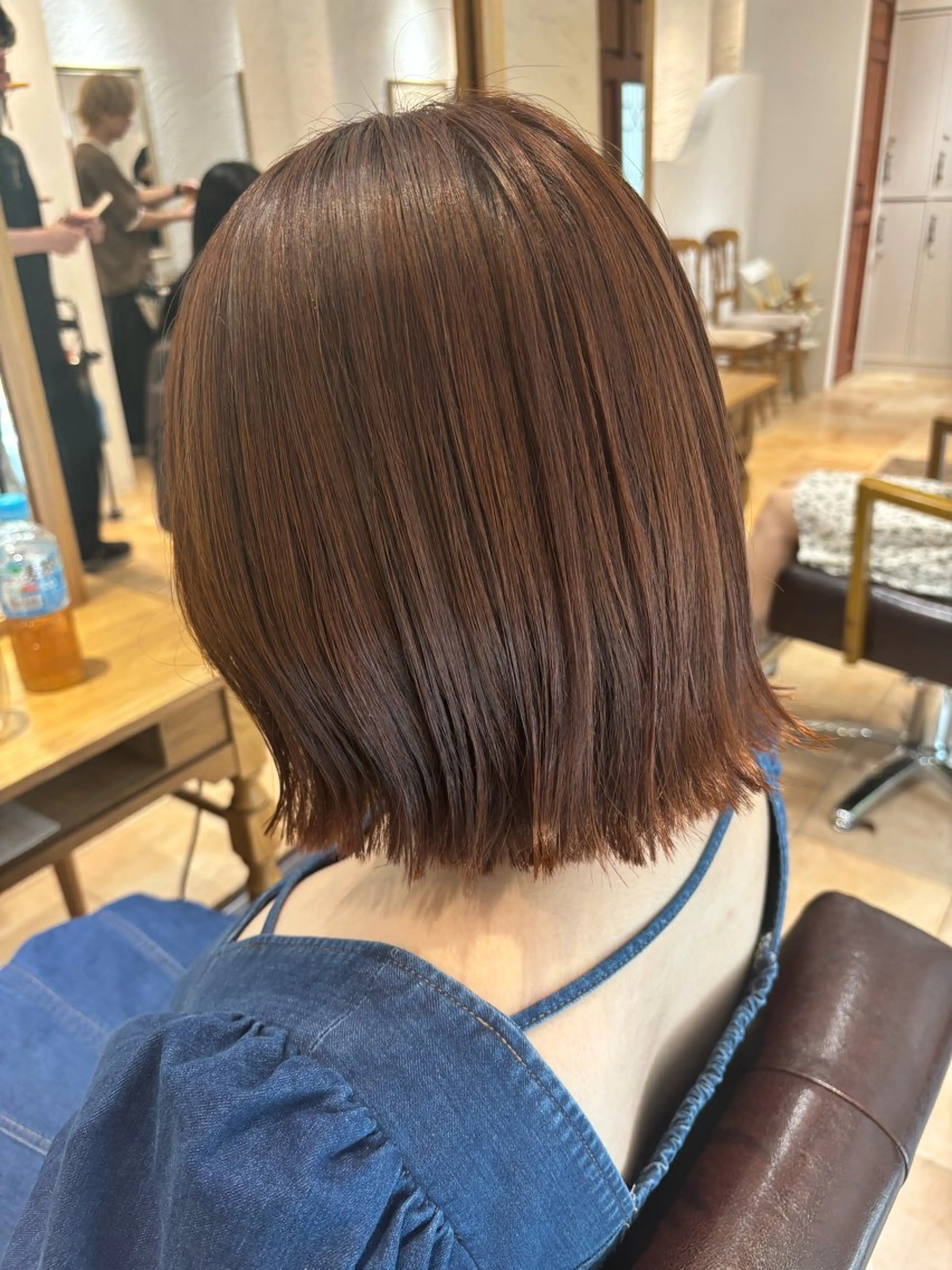 ミディアム カラー オレンジ カット ヘアカラー トリートメント 🌈透明感カラー🌈 🌟吉田祐介🌟のヘアスタイル