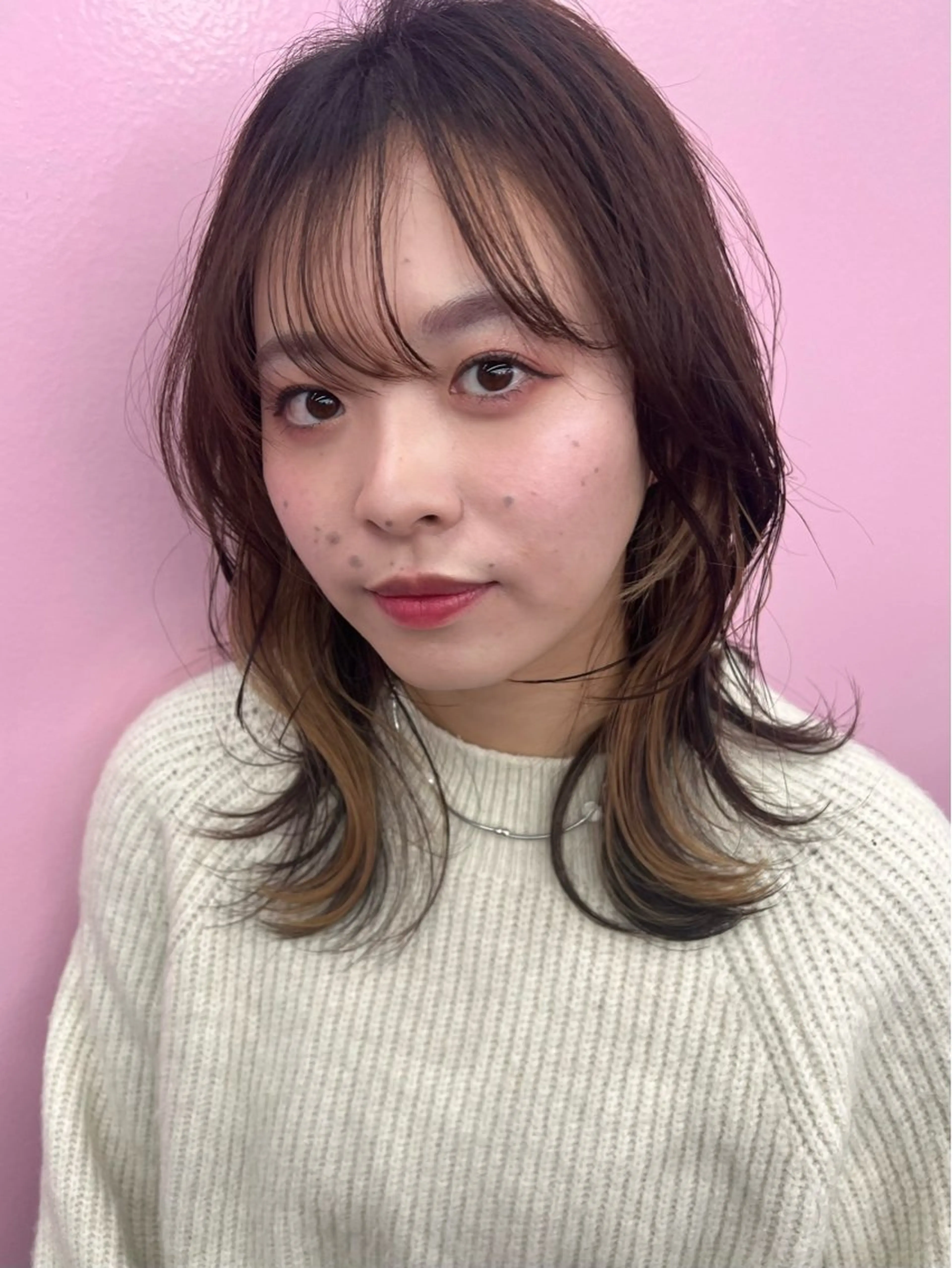 インナーカラー + 全体カラーの写真