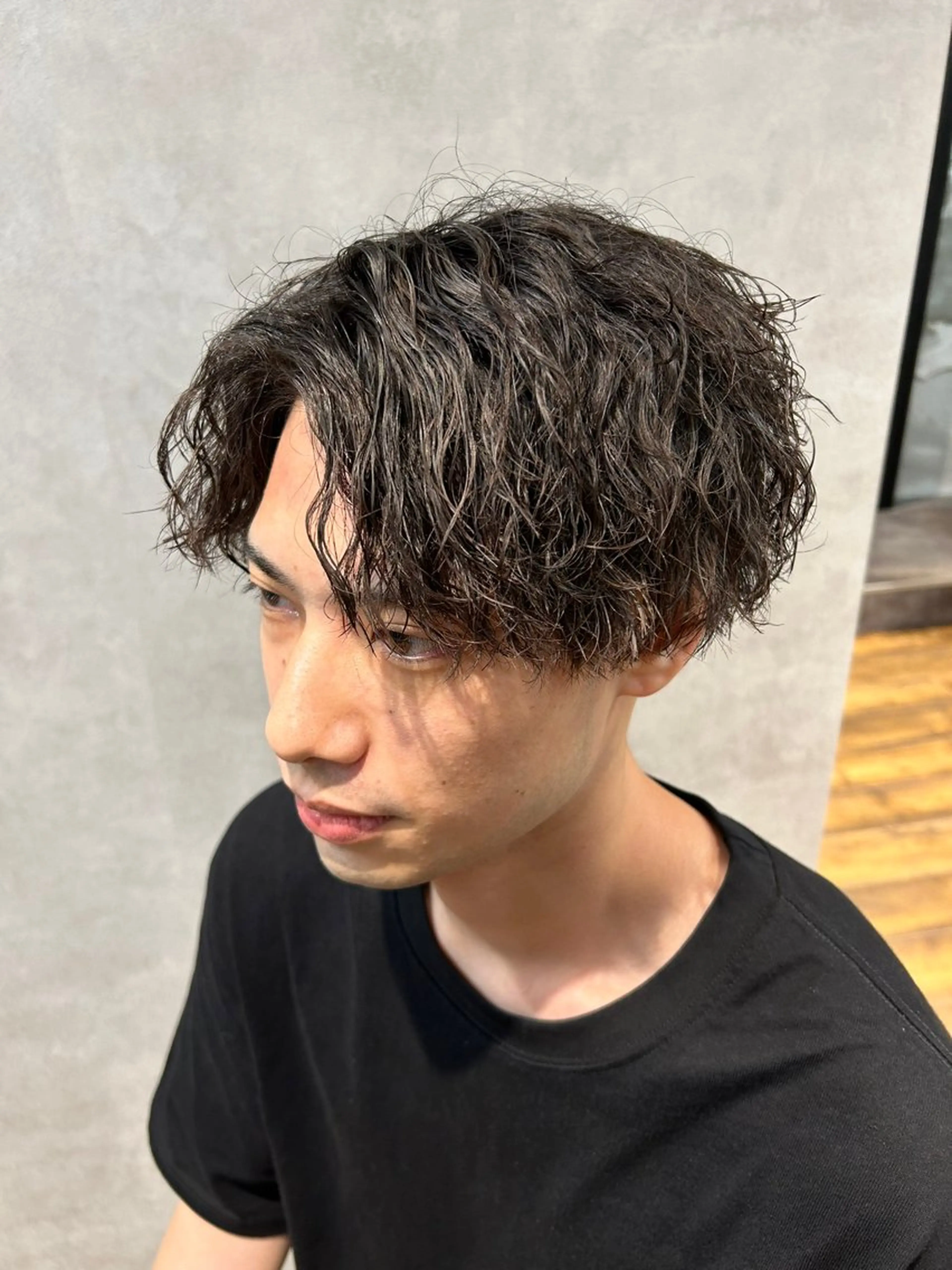 ミディアム パーマ メンズ 🔥メンズ特化🔥 塩拓巳のヘアスタイル