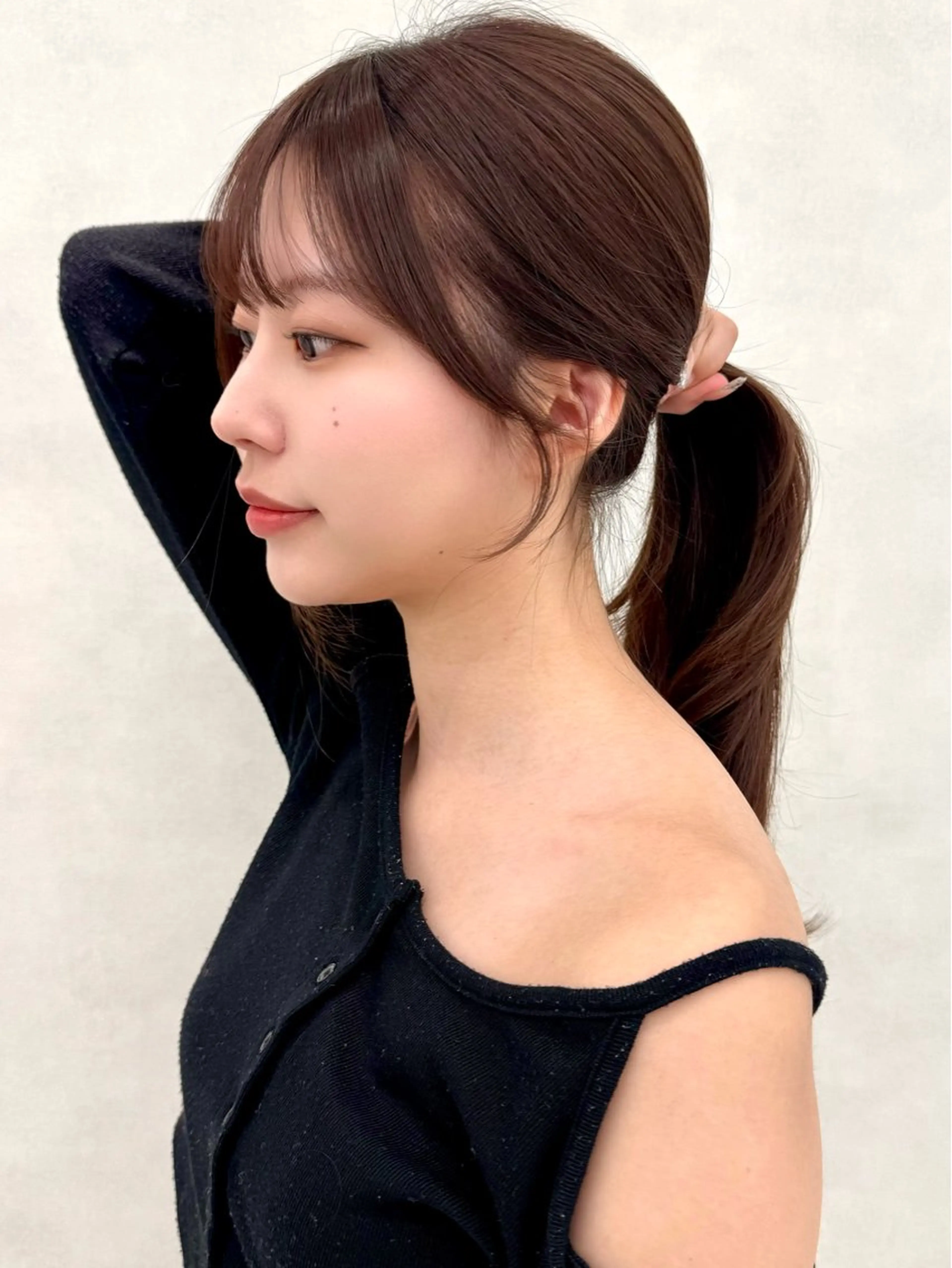ミディアム カット 縮毛矯正 🇰🇷韓国ヘア🤍 副店長/栗田のヘアスタイル