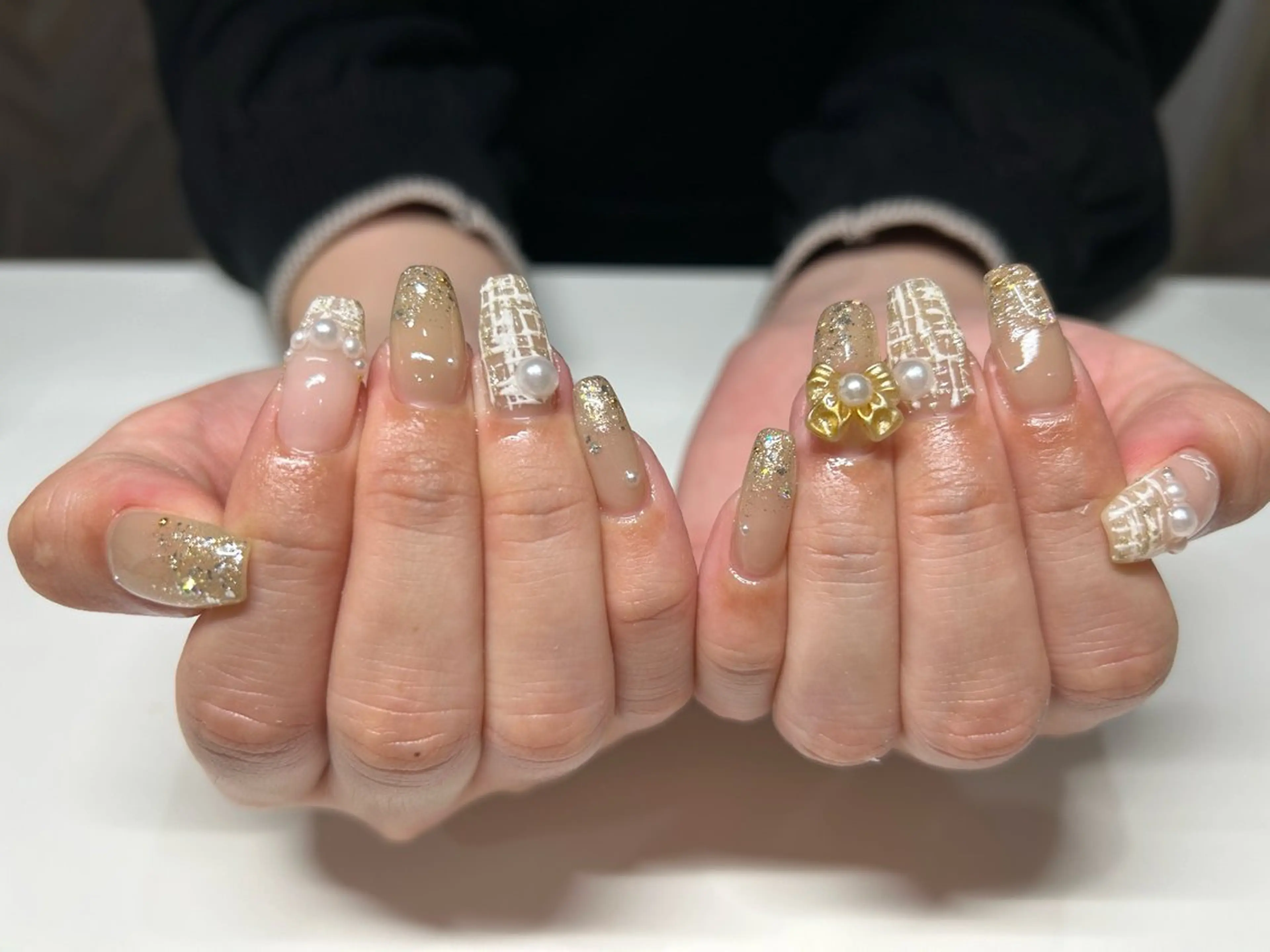 ネイル アートネイル フレンチネイル ジェルネイル グラデーション マグネットネイル ハンドネイル Miss:R 中津店所属・加藤 洋美のネイルデザイン