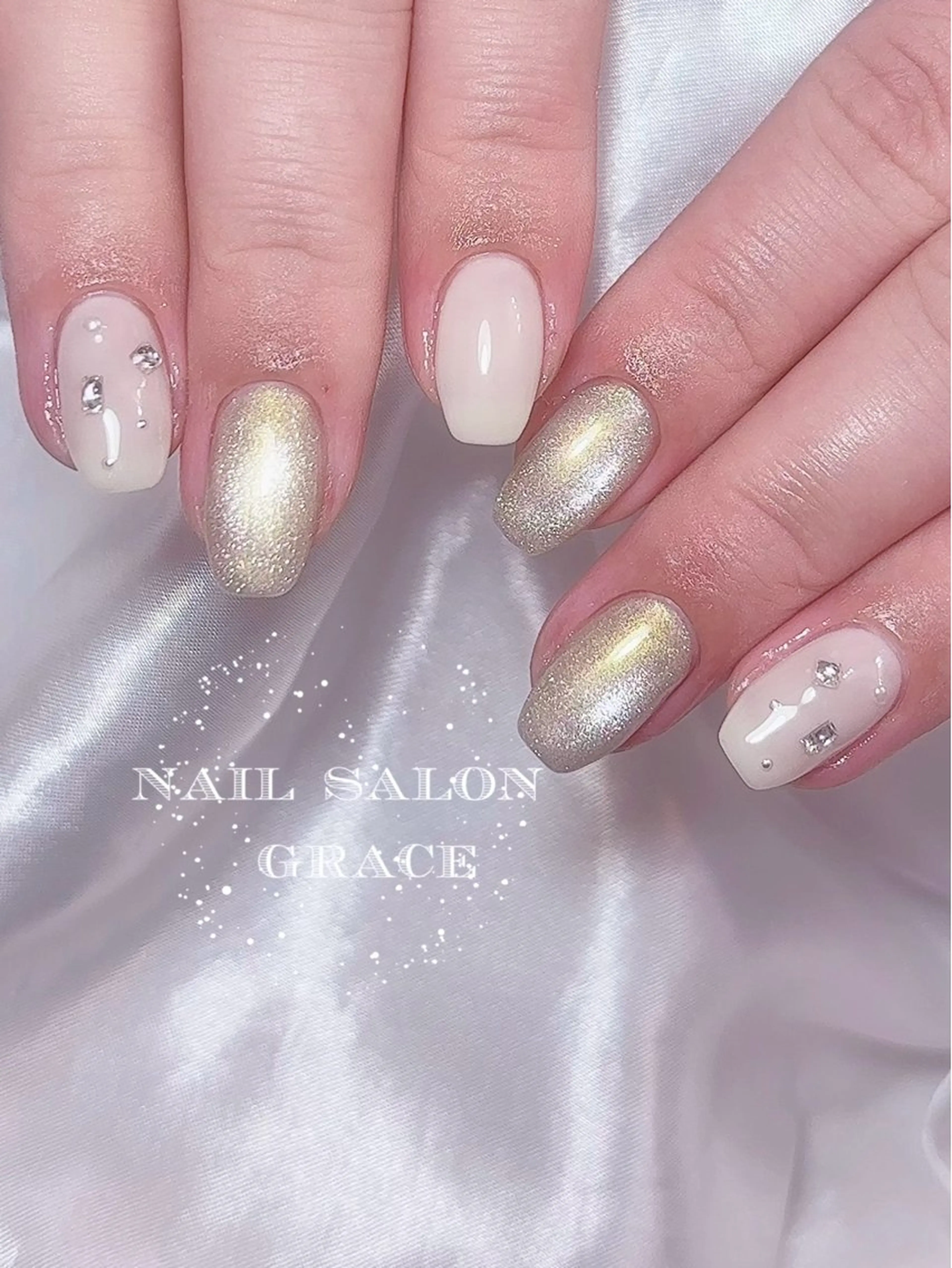ネイル マグネットネイル ハンドネイル nailsalon GRACE所属・GRACE nailのネイルデザイン