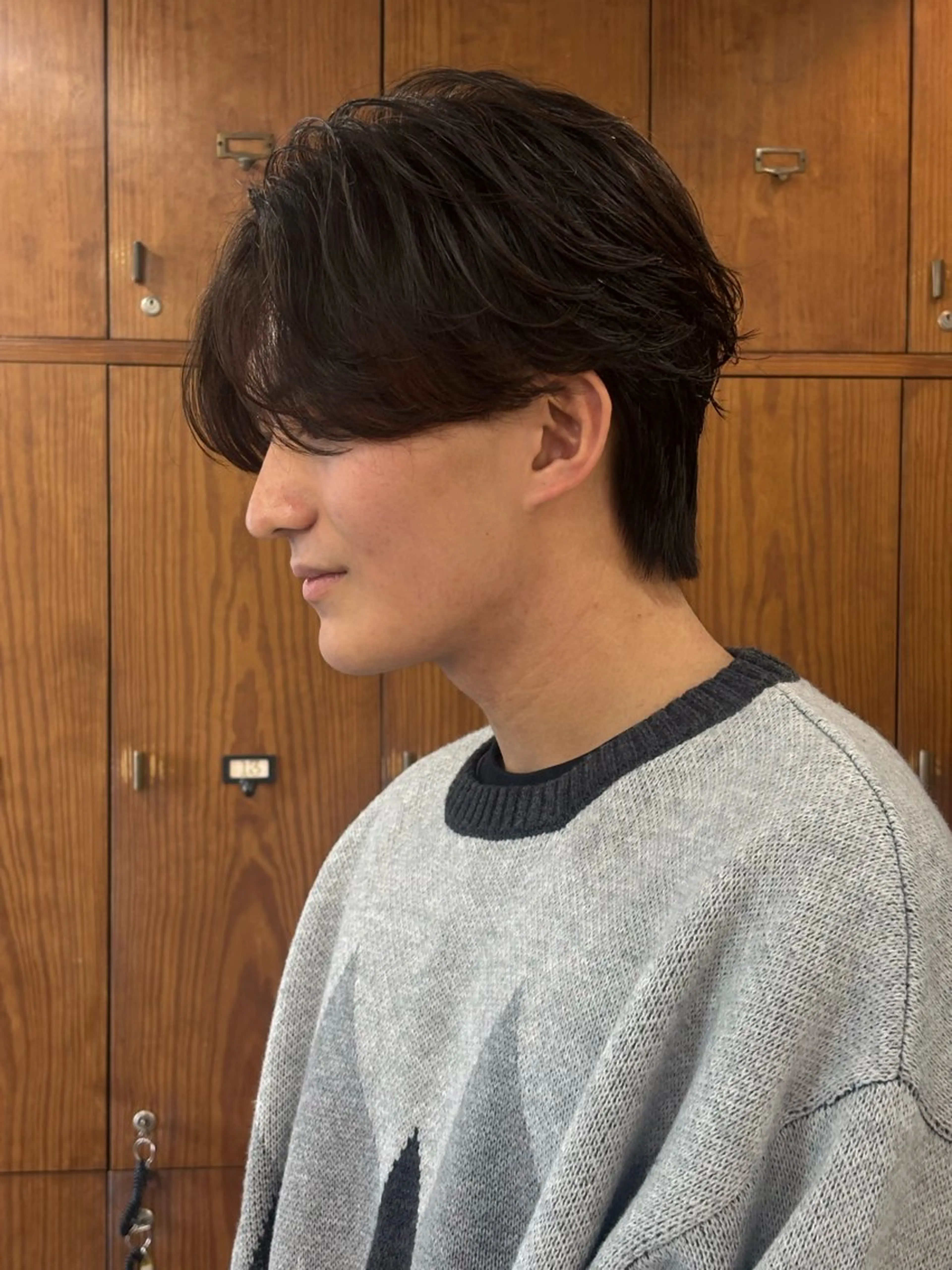 メンズ センターパート カット パーマ 高橋祐一/ メンズ特化美容師のヘアスタイル