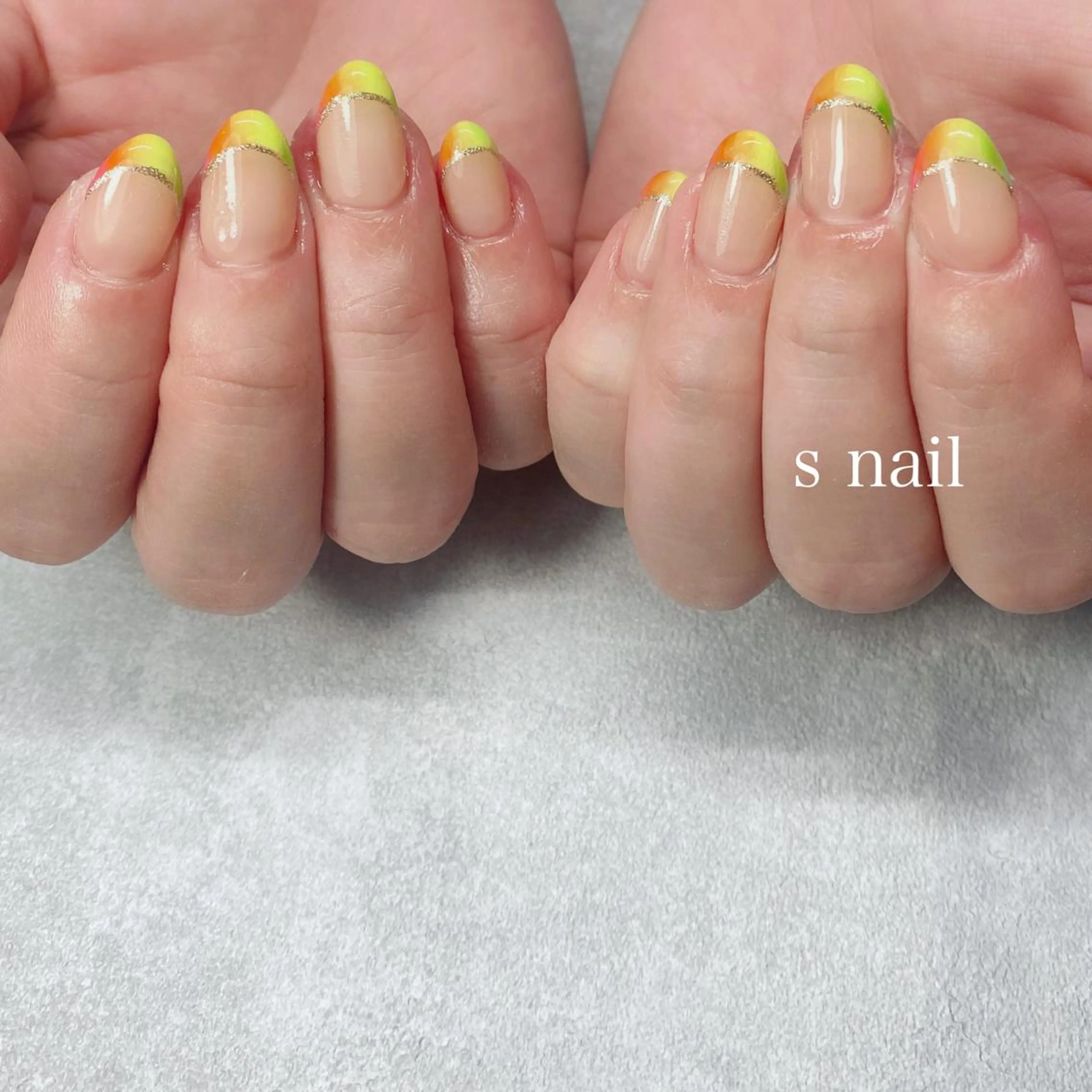 ネイル フレンチネイル s nail さとよしみゆきのネイルデザイン