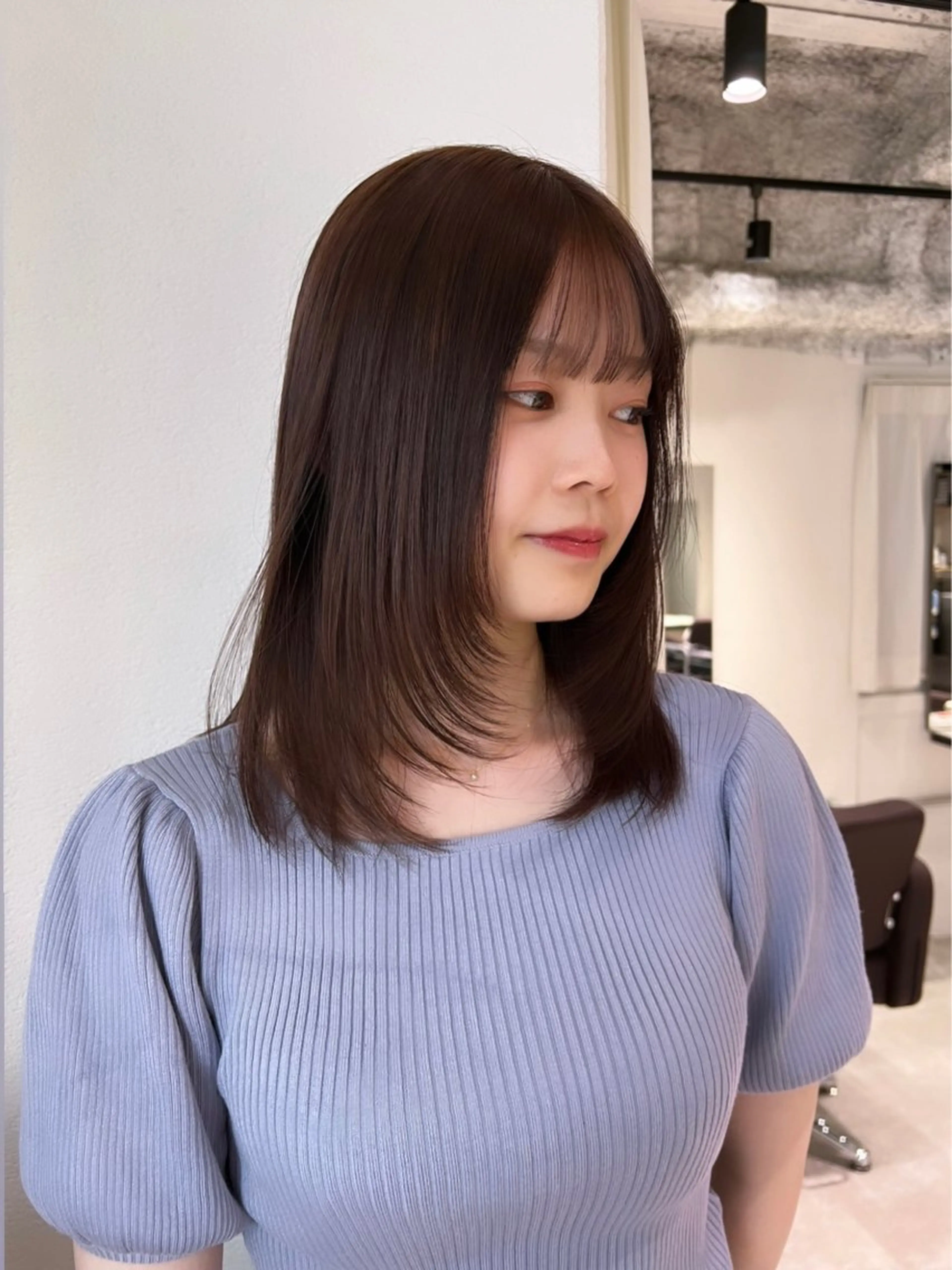 ミディアム カラー ブリーチ ケアブリーチ 透明感カラー デザインカラー ダブルカラー nendo_hair所属・ハイトーン/ブリーチ レイヤーsonokaのヘアスタイル