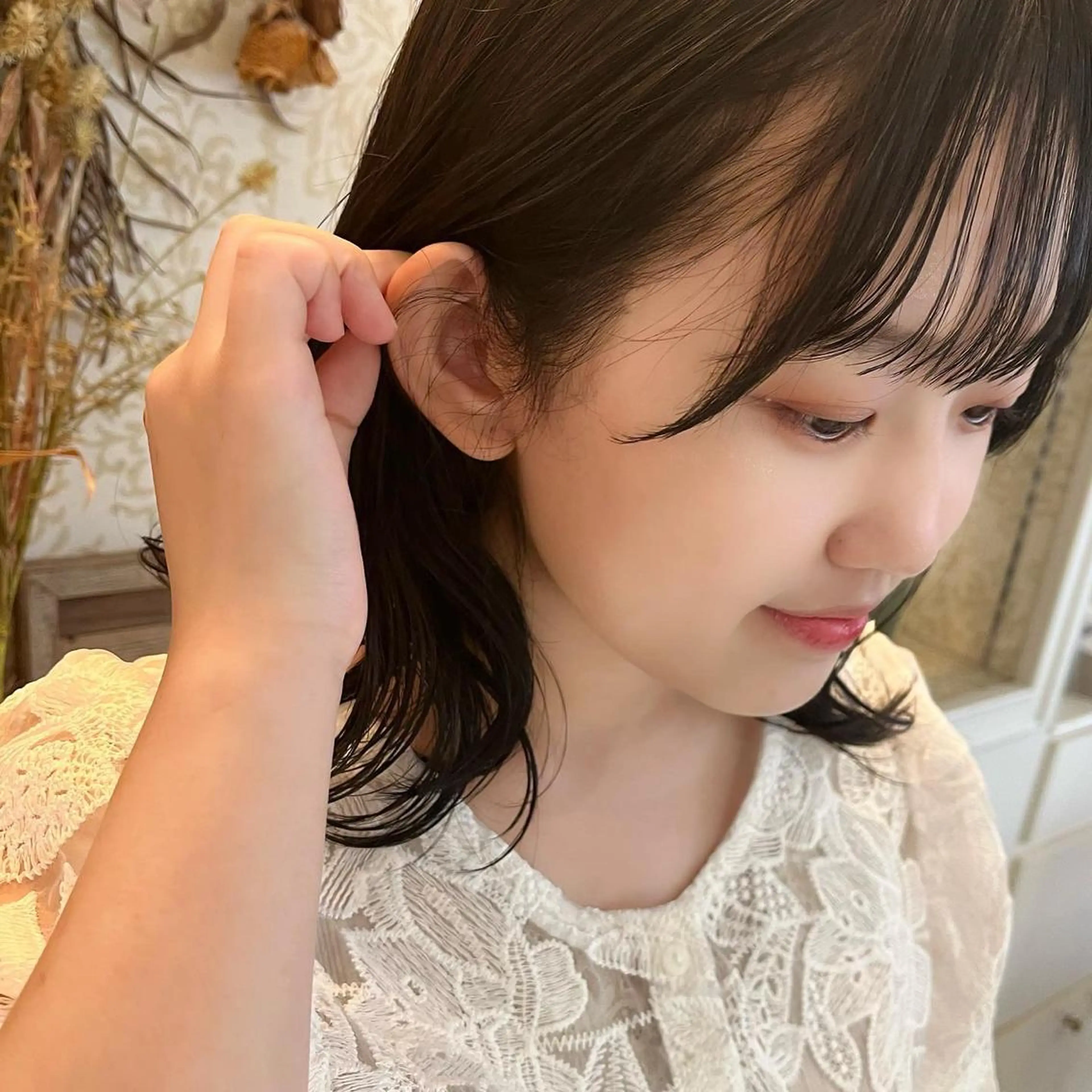 ミディアム SIKI yuuna モテ韓国ヘア☁️のヘアスタイル