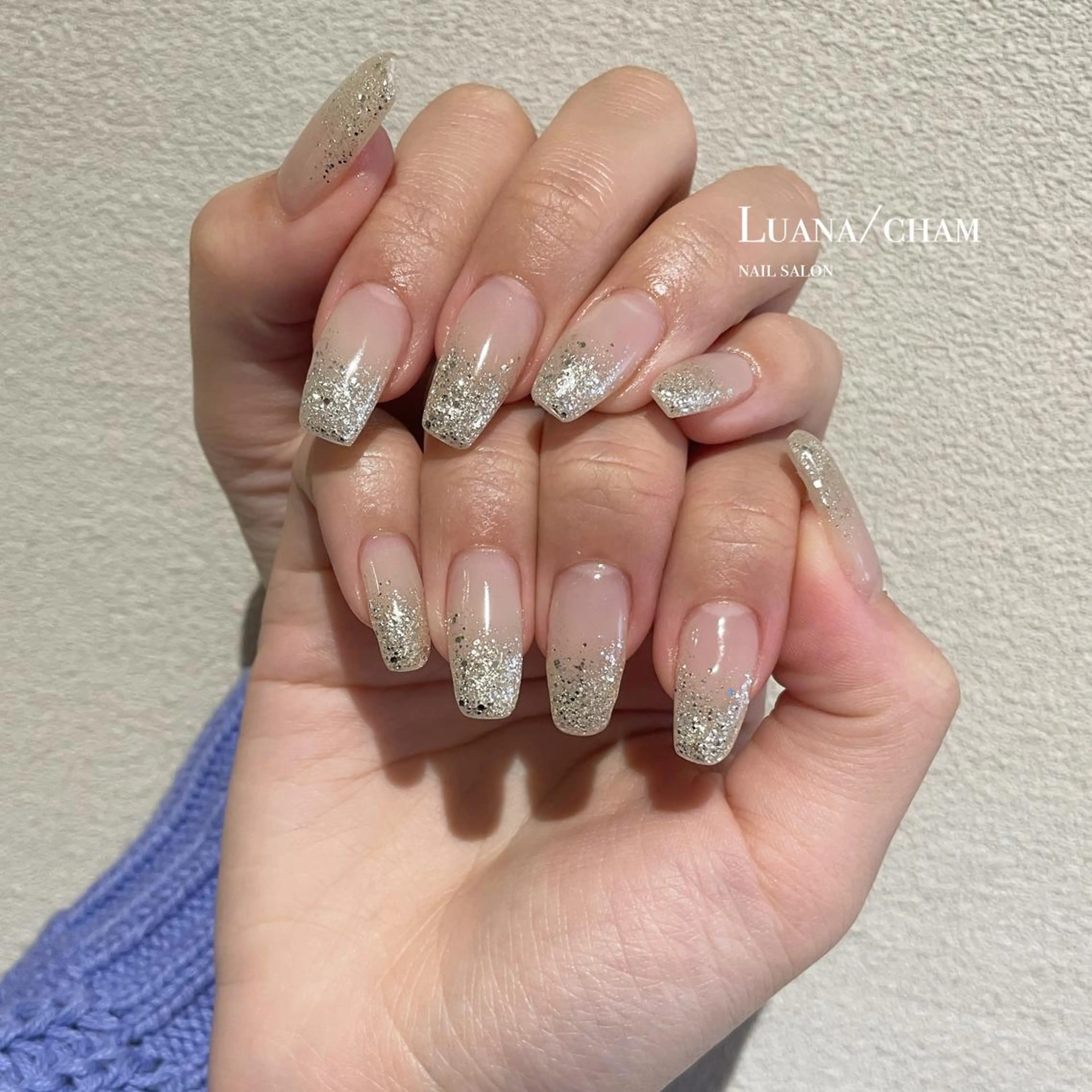 ロング ネイル グラデーション nail salon neigeのネイルデザイン