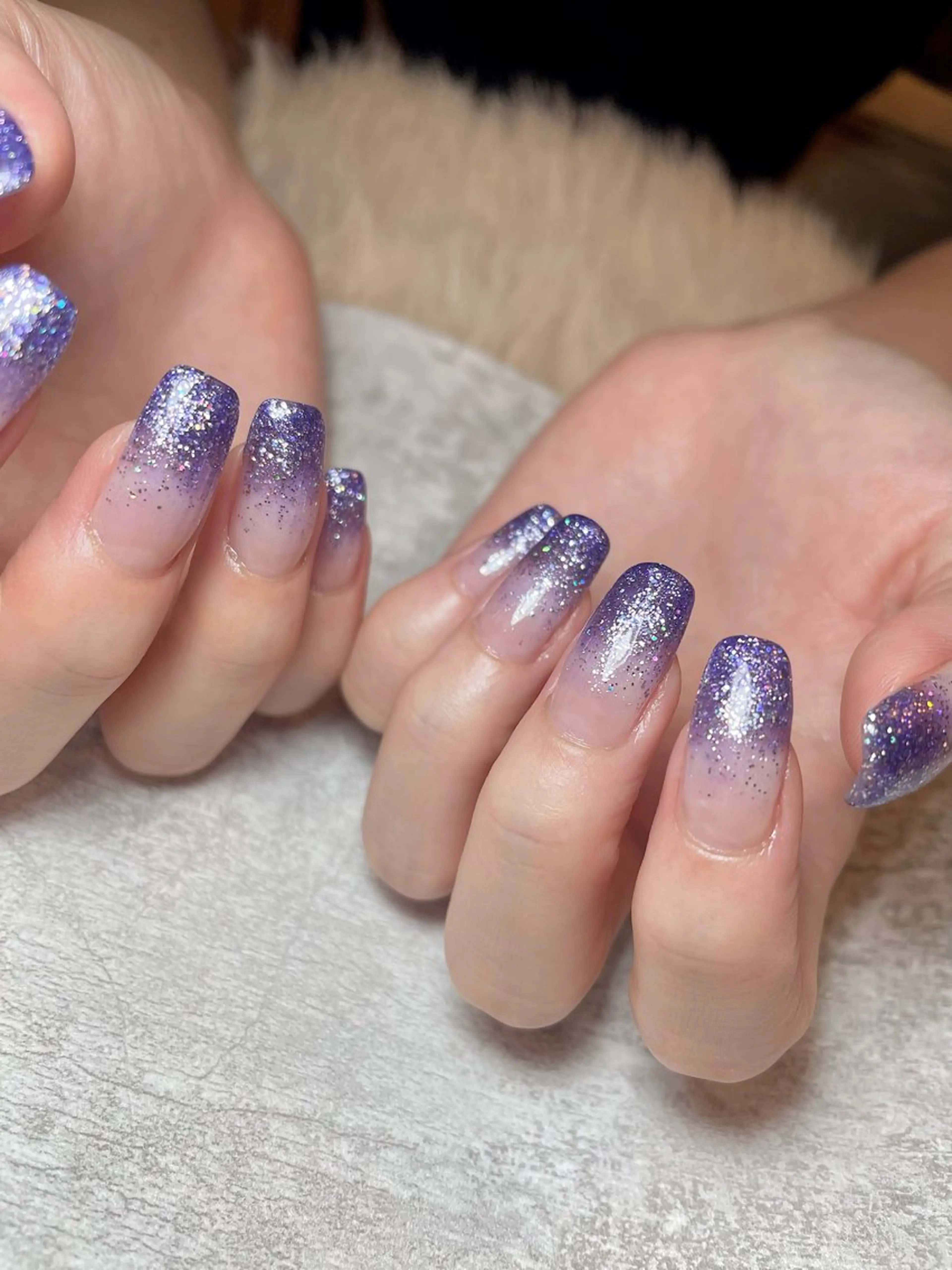 ネイル グラデーション ラメ(グリッター) ラメグラデーション BEAUTY GARDEN 【nail salon unseul】所属・nana .のネイルデザイン