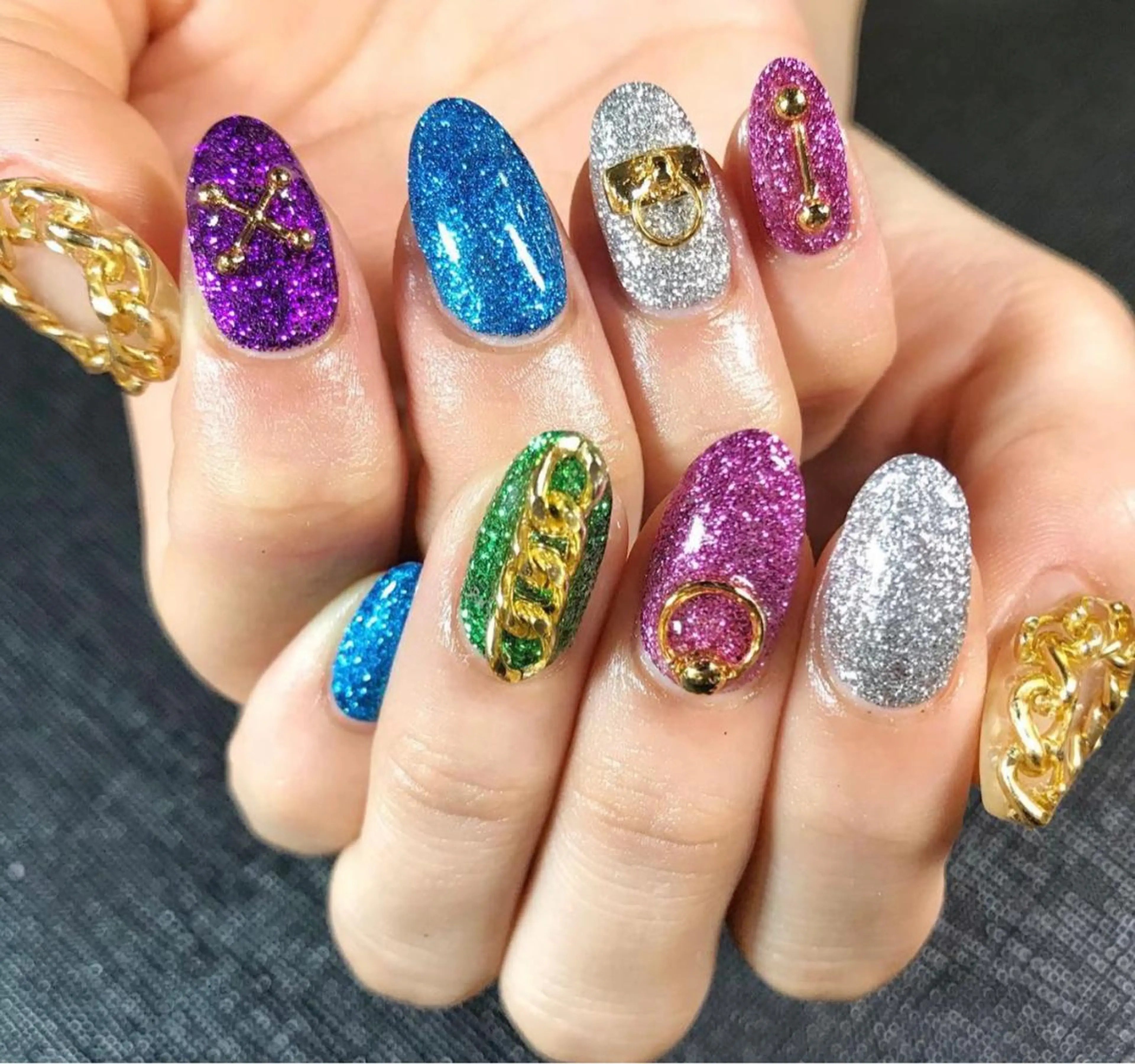 ネイル クリアネイル 長さ出し フレンチネイル 氷ネイル・うるうるネイル マグネットネイル Moana Nail 長さだし専門店のネイルデザイン