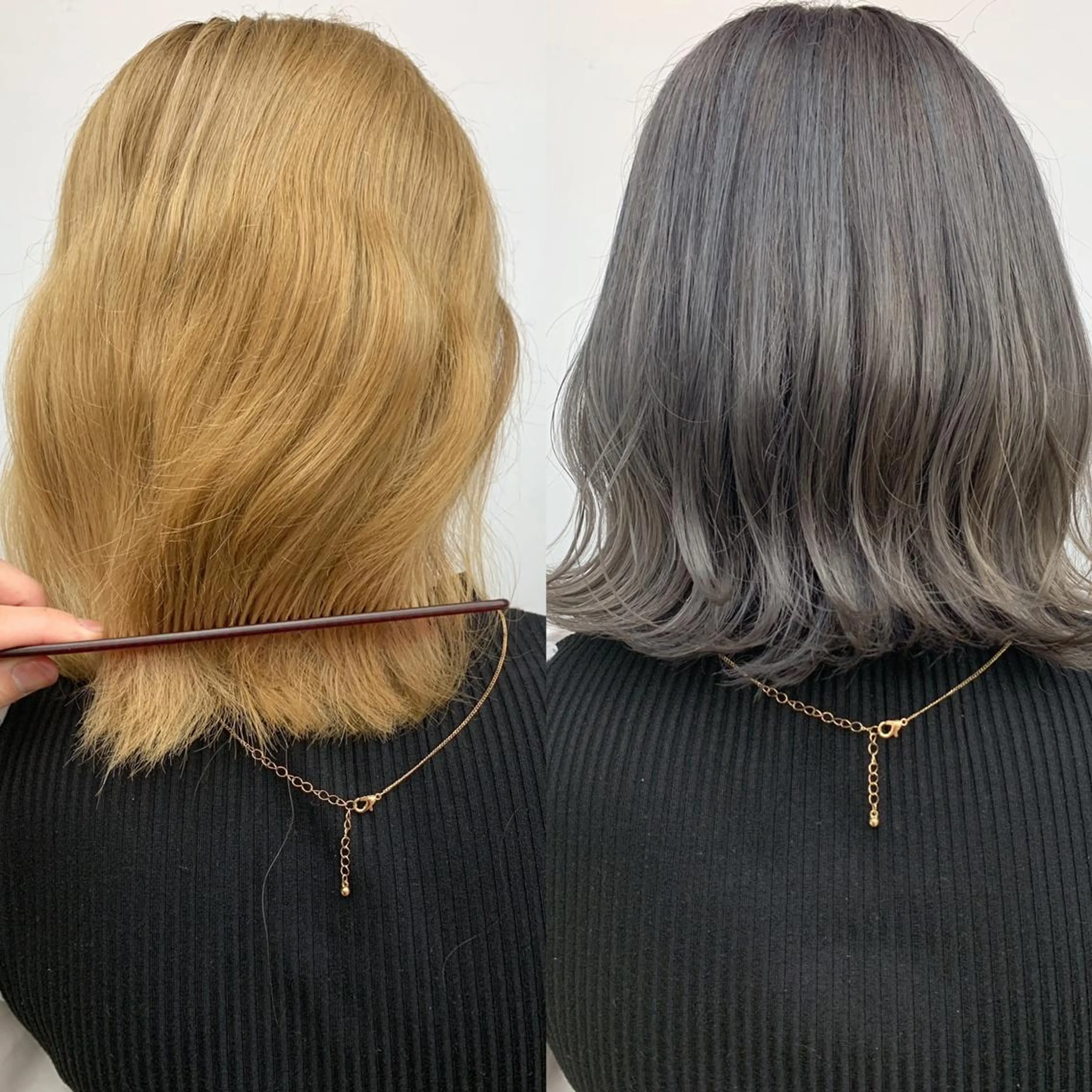 セミロング カラー パーマ ヘアアレンジ セミロングパーマ バレイヤージュ ブリーチ ケアブリーチ デザインカラー カット ヘアカラー 【N°deseo】 吉祥寺のヘアスタイル