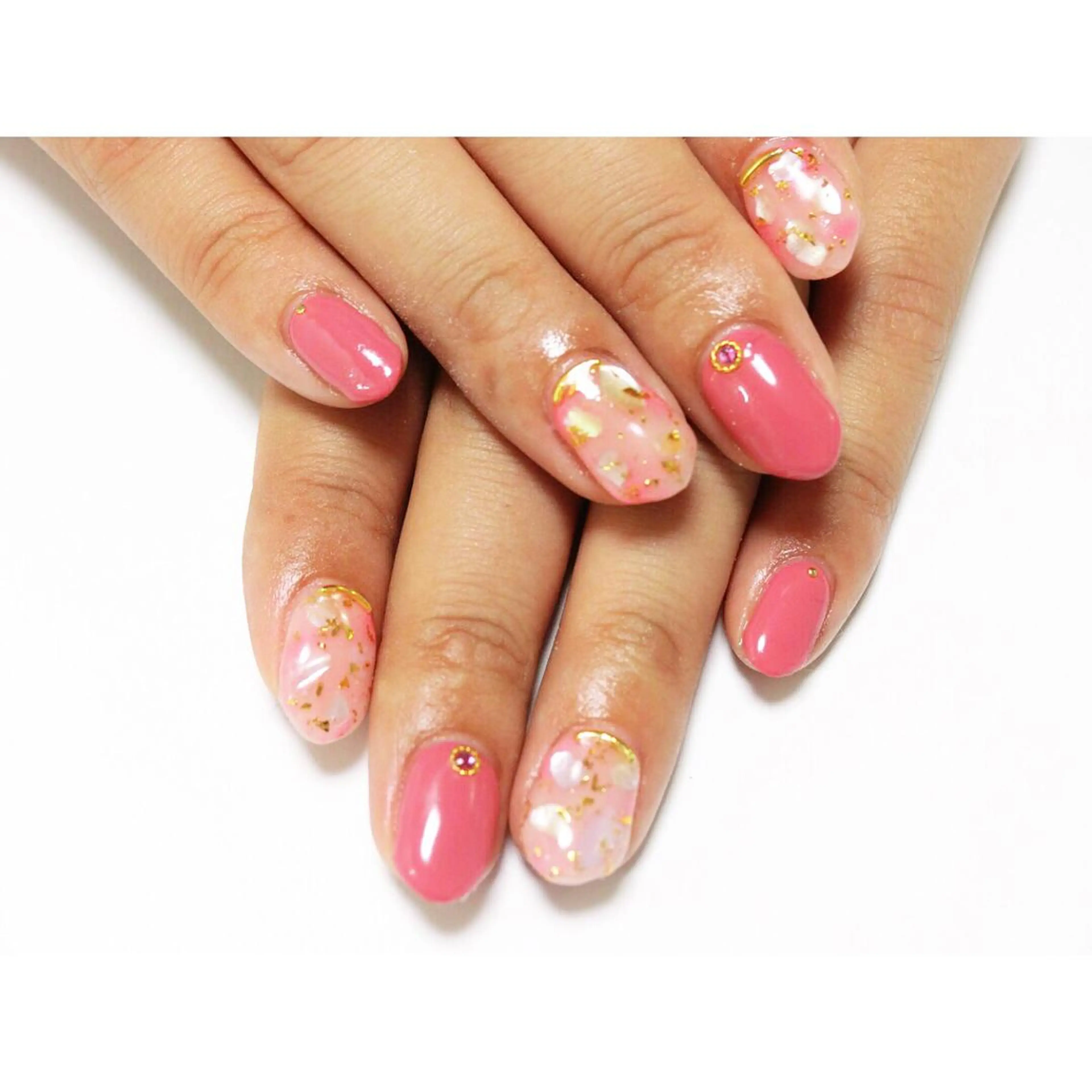 ネイル 痛ネイル/ワンホン/ フィルイン/長さだしのネイルデザイン