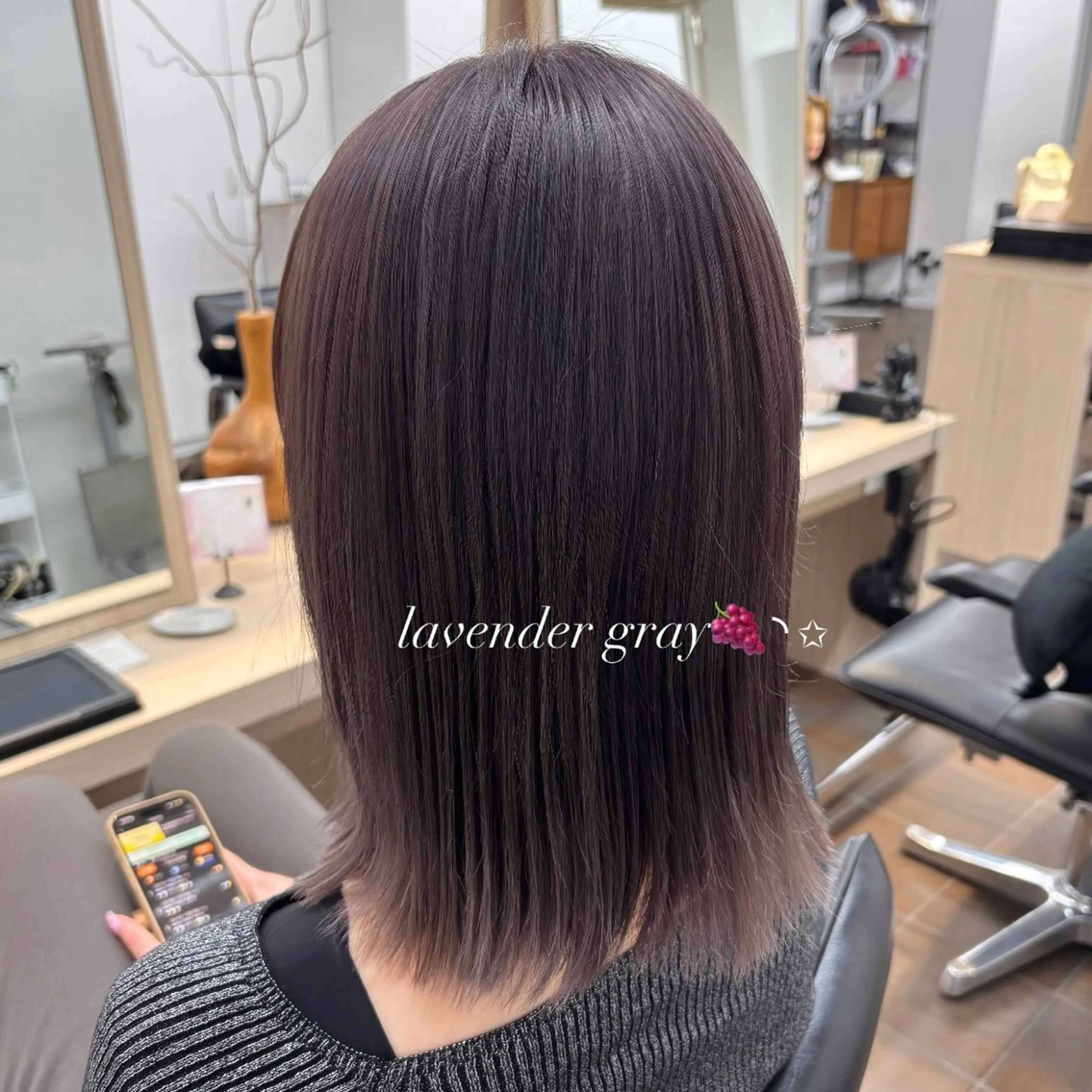 ミディアム カラー 透明感カラー SALONDEJOE所属・かどた はるなのヘアスタイル