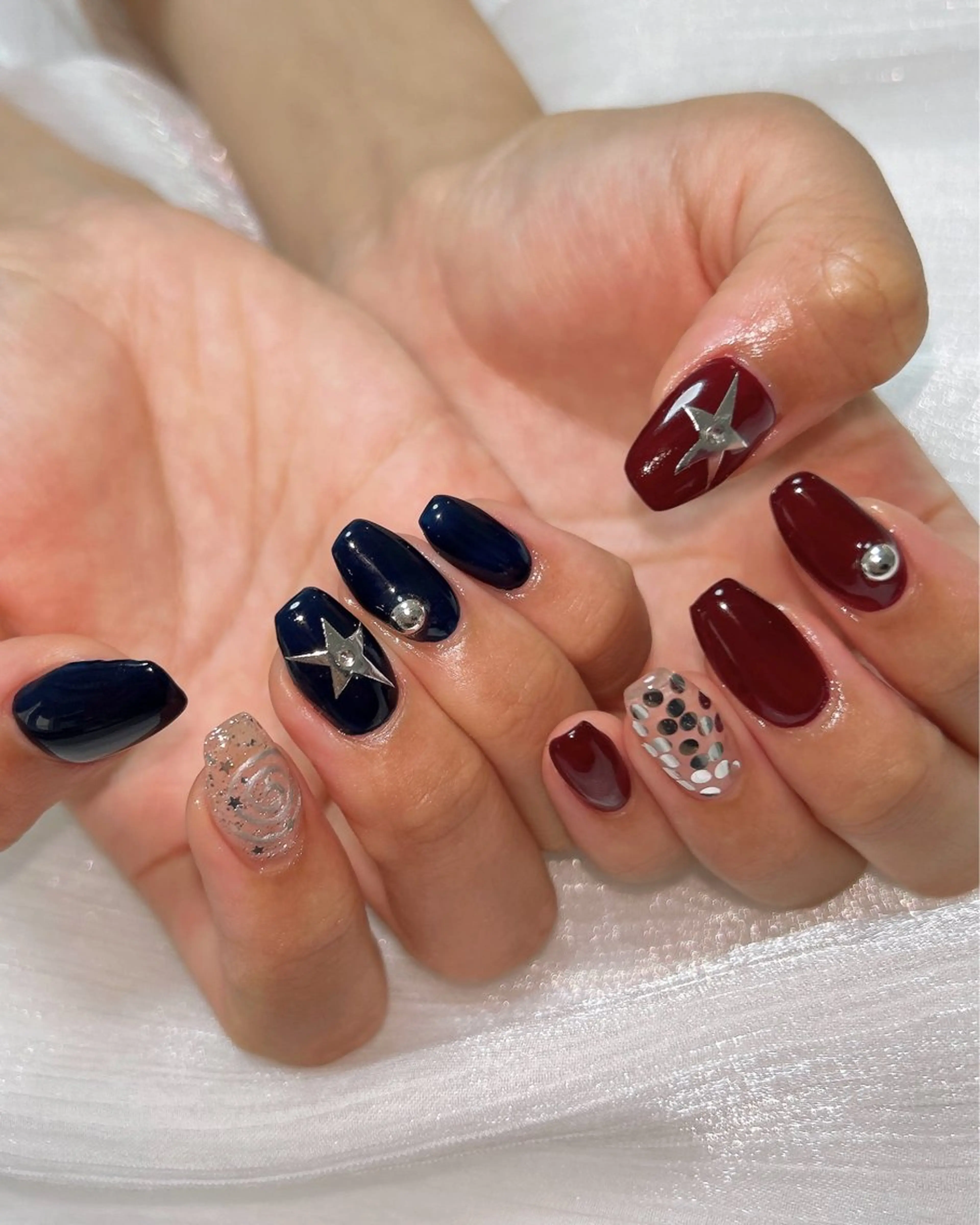 ネイル アートネイル ニュアンスネイル ハンドネイル ten nail salon　かえでのネイルデザイン