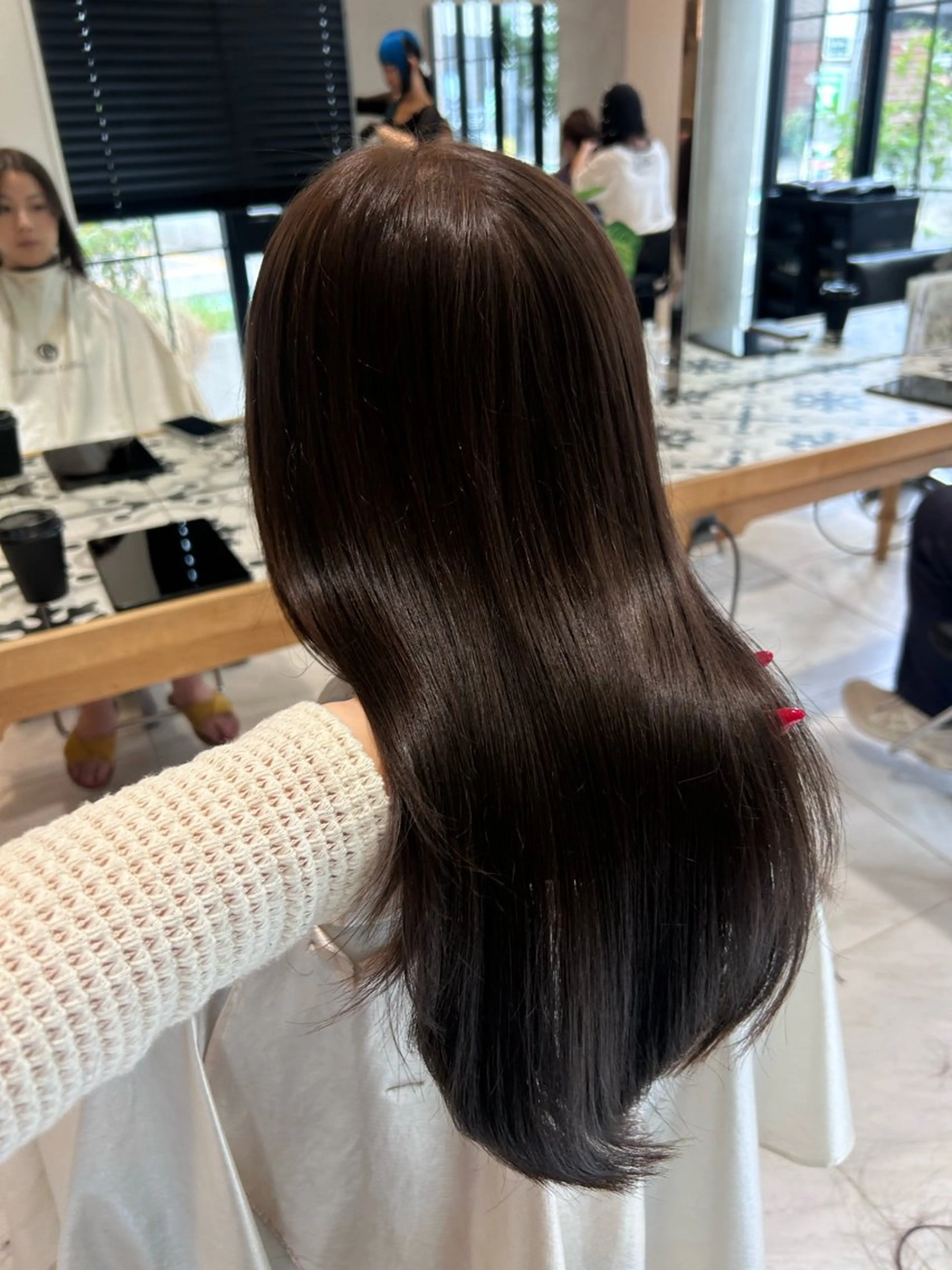 カラー ブリーチ ブリーチなしカラー カット ヘアカラー トリートメント ヘッドスパ ヘアセット miko🪽地毛風/ ハイトーン/レイヤーのヘアスタイル