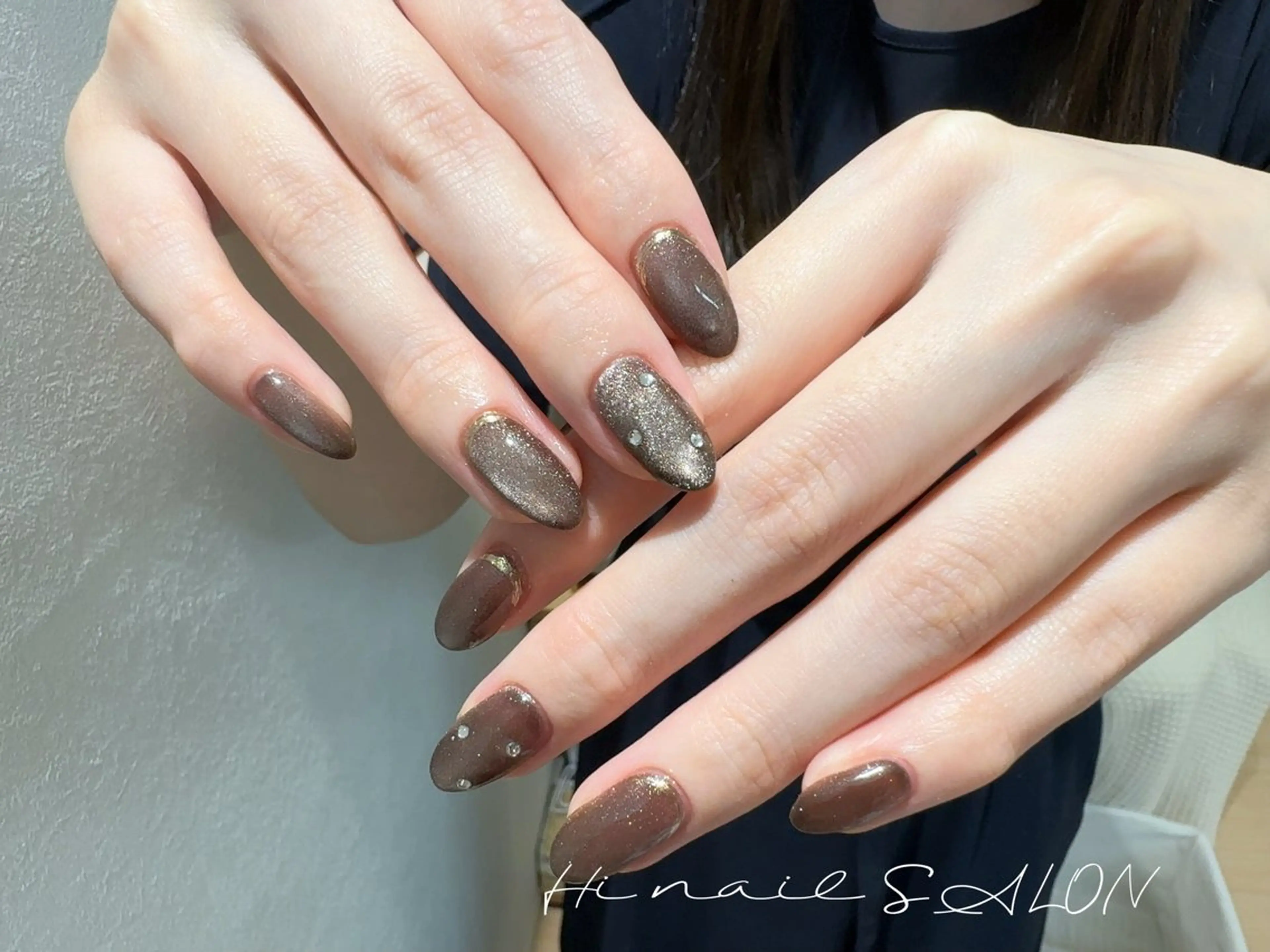 ネイル チークネイル フラッシュネイル フレンチネイル 韓国ネイル マグネットネイル ハンドネイル Hi nail 池袋東口のネイルデザイン