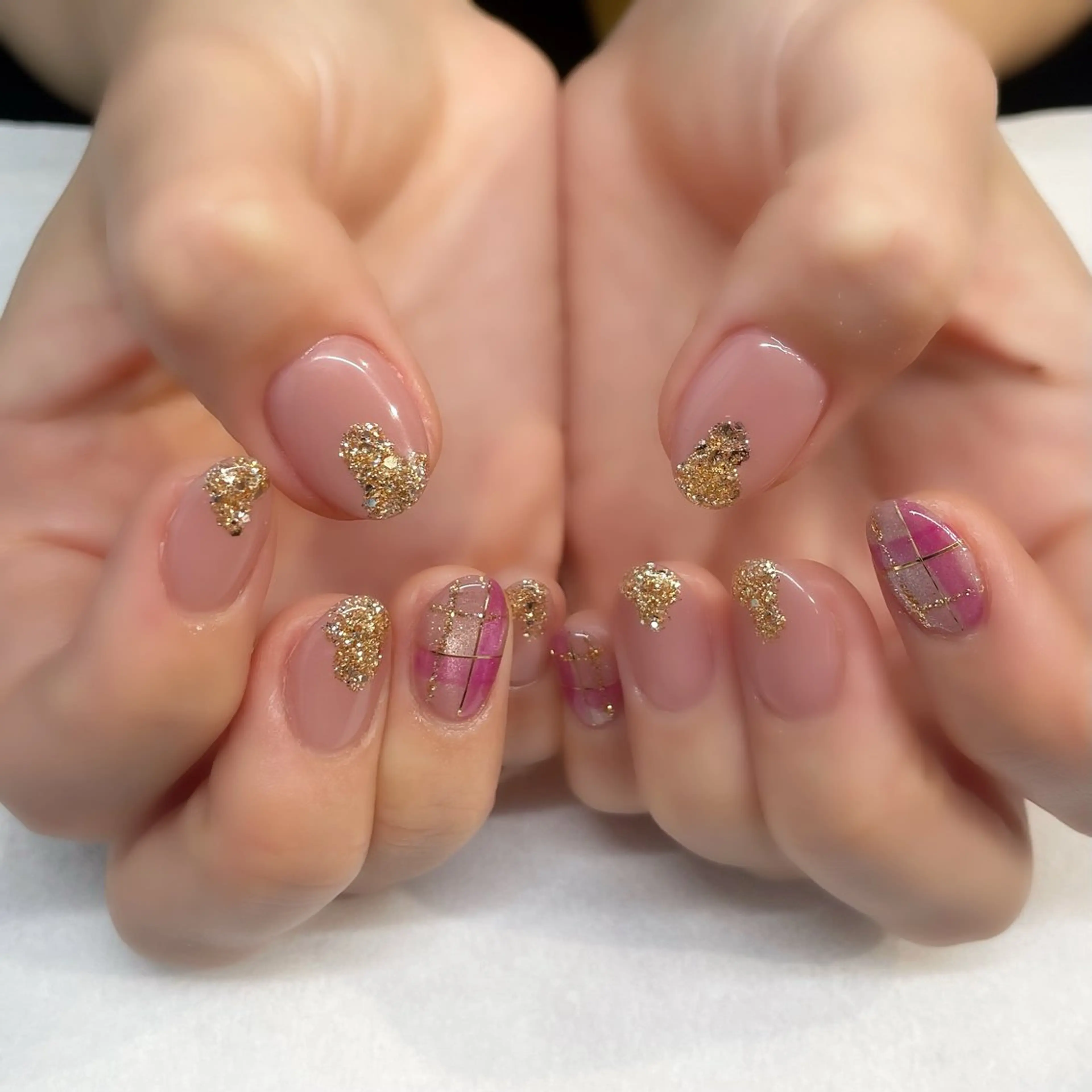 ネイル ハンドネイル 🌈🐰 saki. m 🐰🌈のネイルデザイン